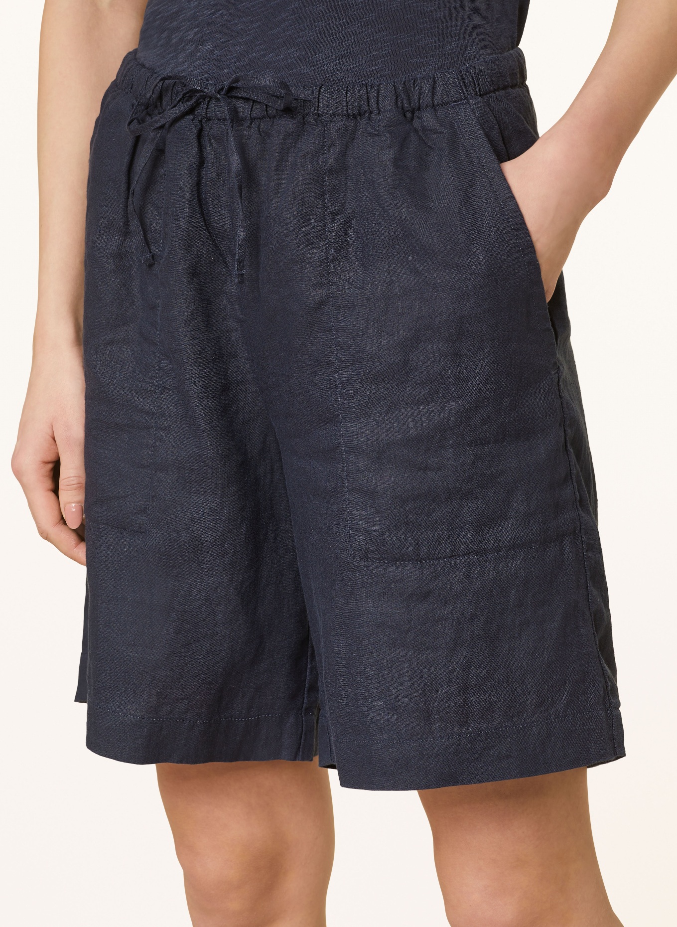 Marc O'Polo Leinenshorts, Farbe: DUNKELBLAU (Bild 5)