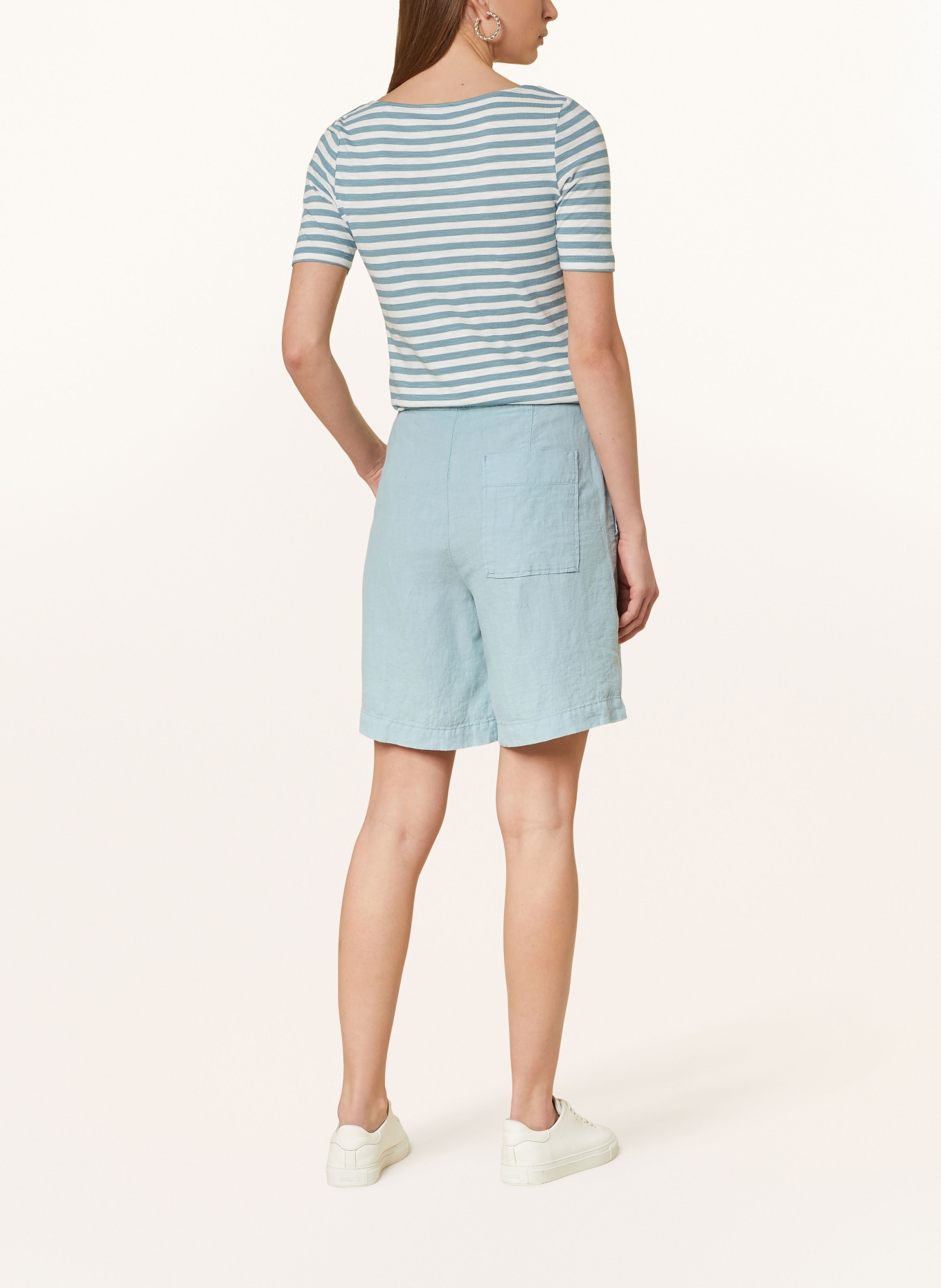 Marc O'Polo Linen shorts, Color: BLUE (Image 3)
