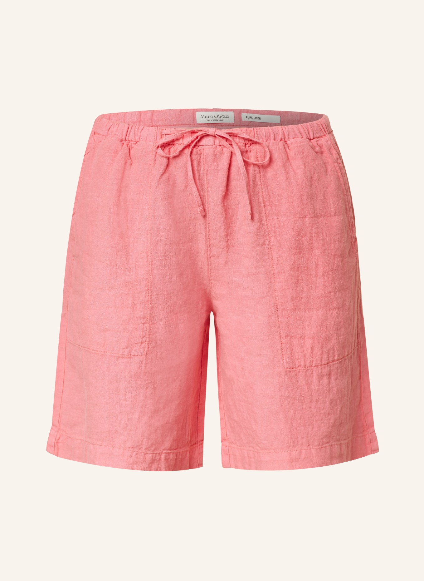 Marc O'Polo Linen shorts, Color: LIGHT RED (Image 1)