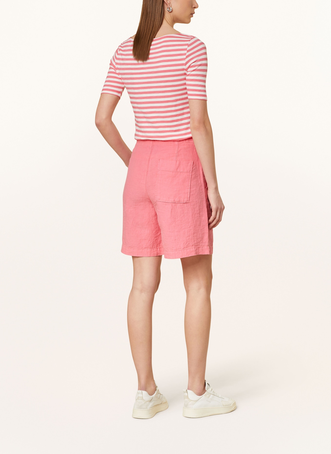 Marc O'Polo Linen shorts, Color: LIGHT RED (Image 3)