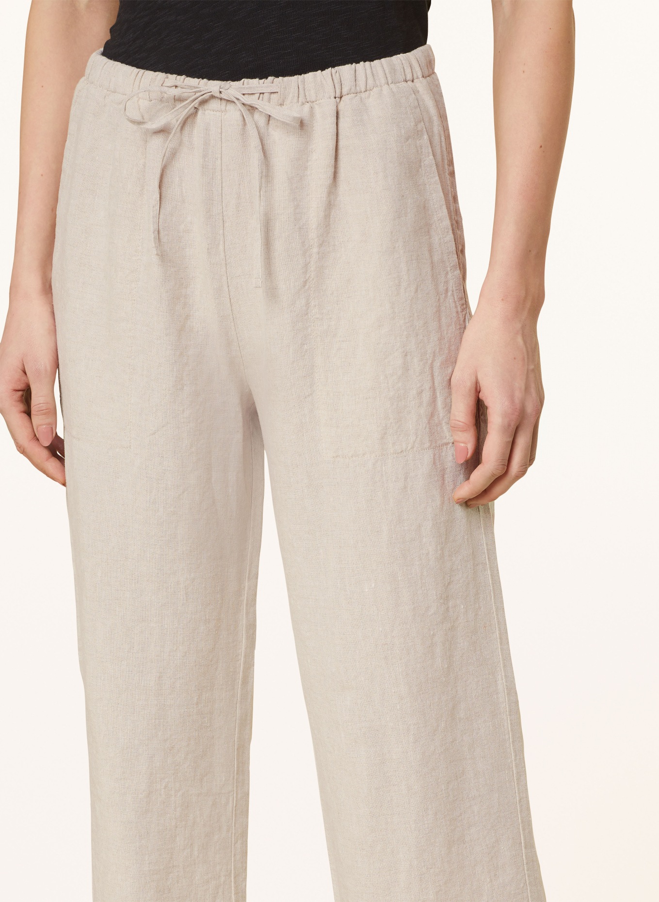 Marc O'Polo Linen pants in jogger style, Color: BEIGE (Image 5)