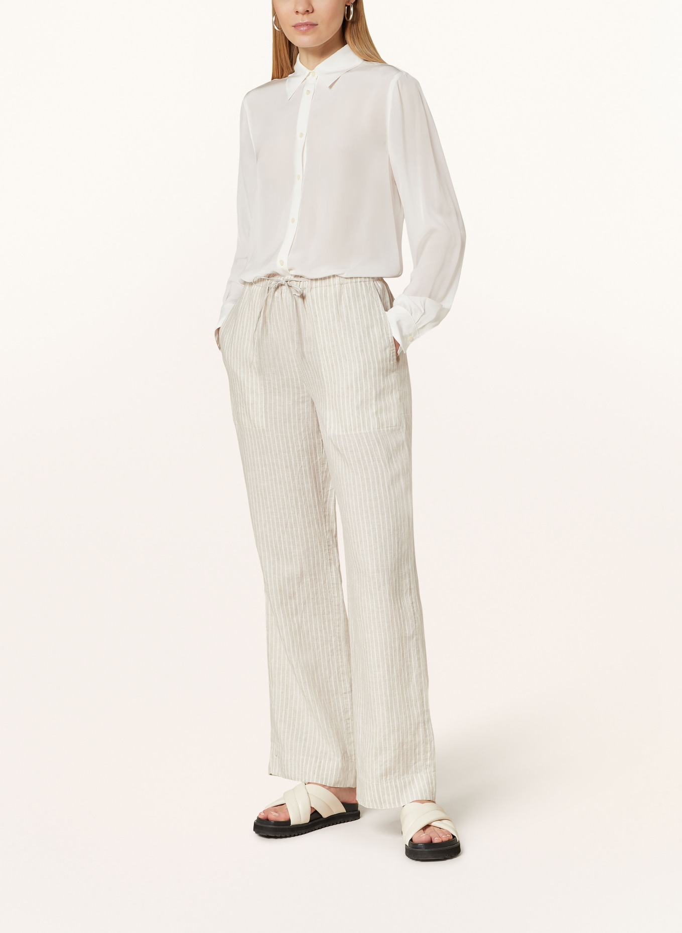 Marc O'Polo Linen trousers, Color: BEIGE/ ECRU (Image 2)