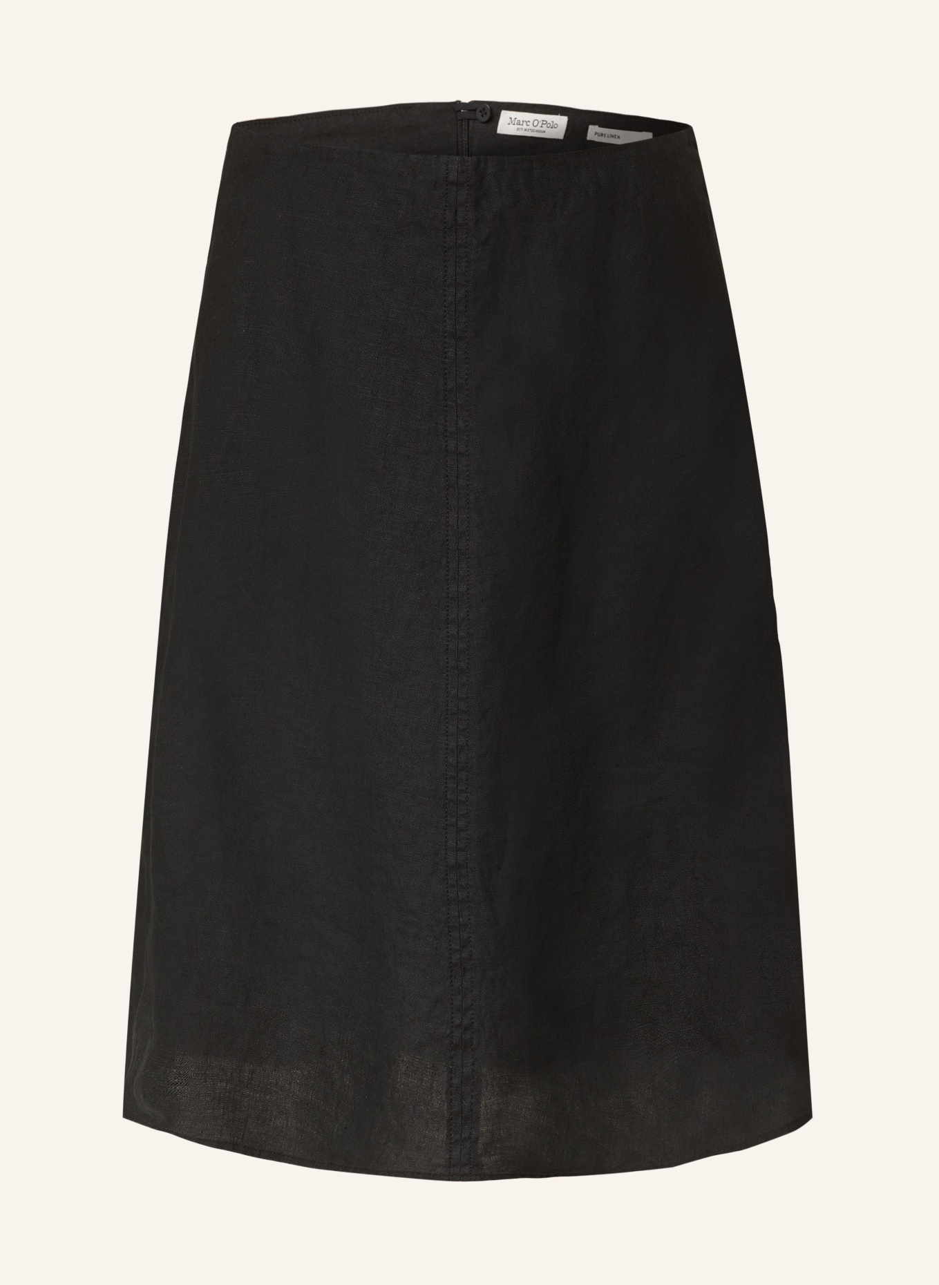 Marc O'Polo Linen skirt, Color: BLACK (Image 1)