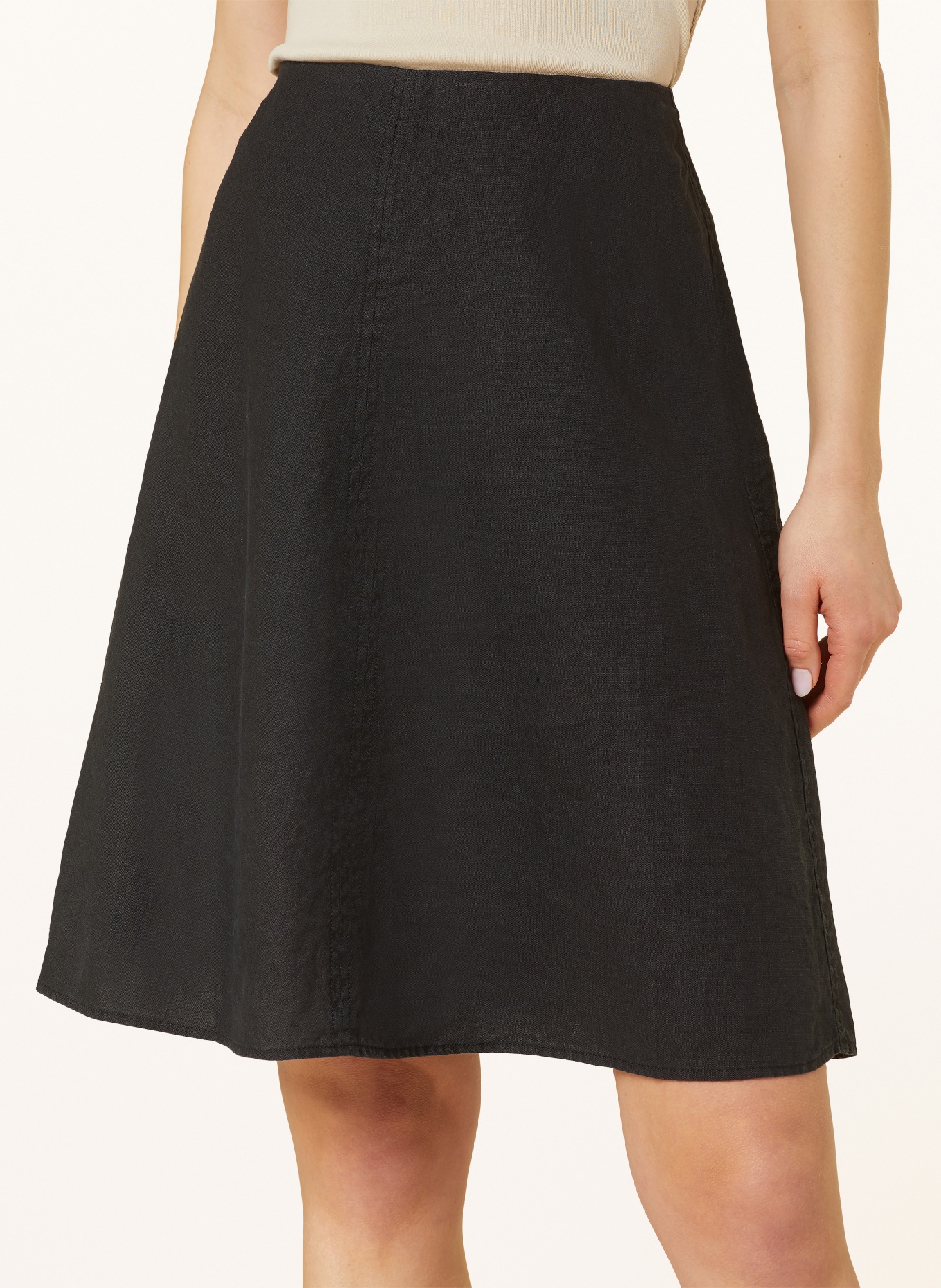 Marc O'Polo Linen skirt, Color: BLACK (Image 4)