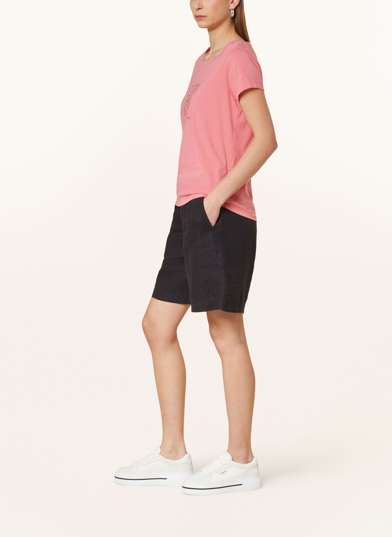 Marc O'Polo Linen shorts, Color: BLACK (Image 4)
