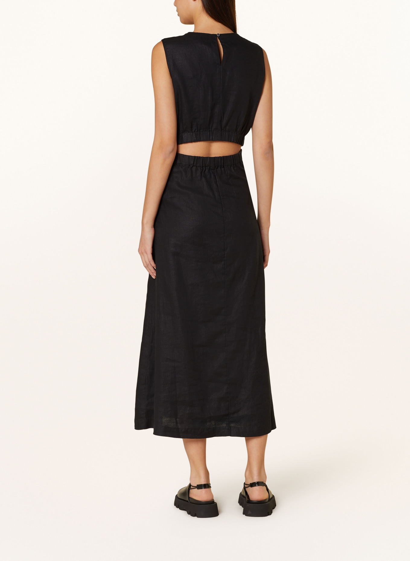 Marc O'Polo Linen dress, Color: BLACK (Image 3)