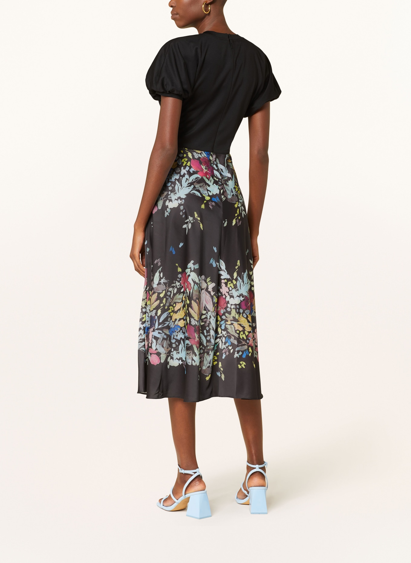 TED BAKER Dress MAULINA in mixed materials, Color: BLACK (Image 3)