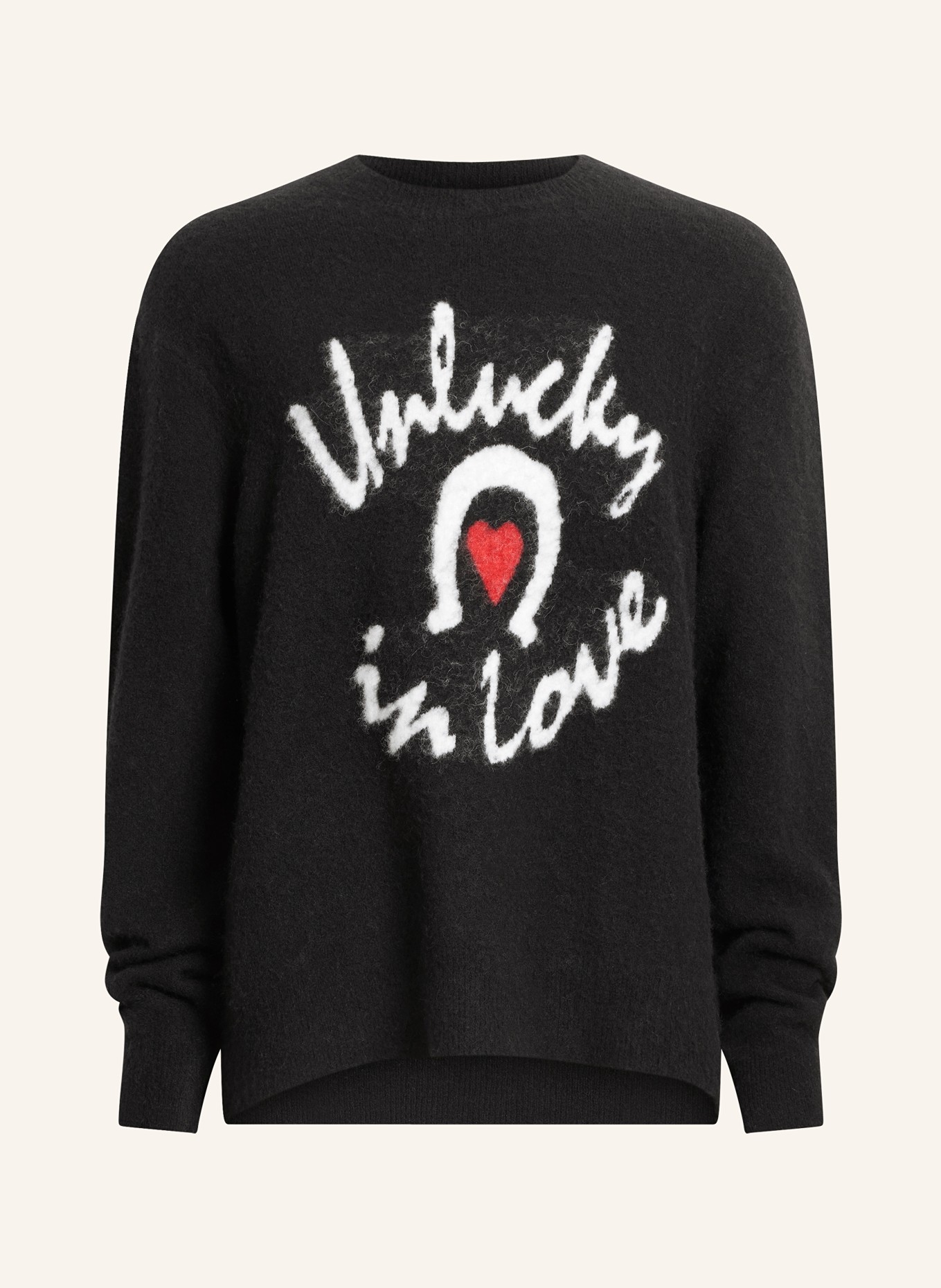 ALLSAINTS Sweater LUCKY LOVE with alpaca, Color: BLACK (Image 1)