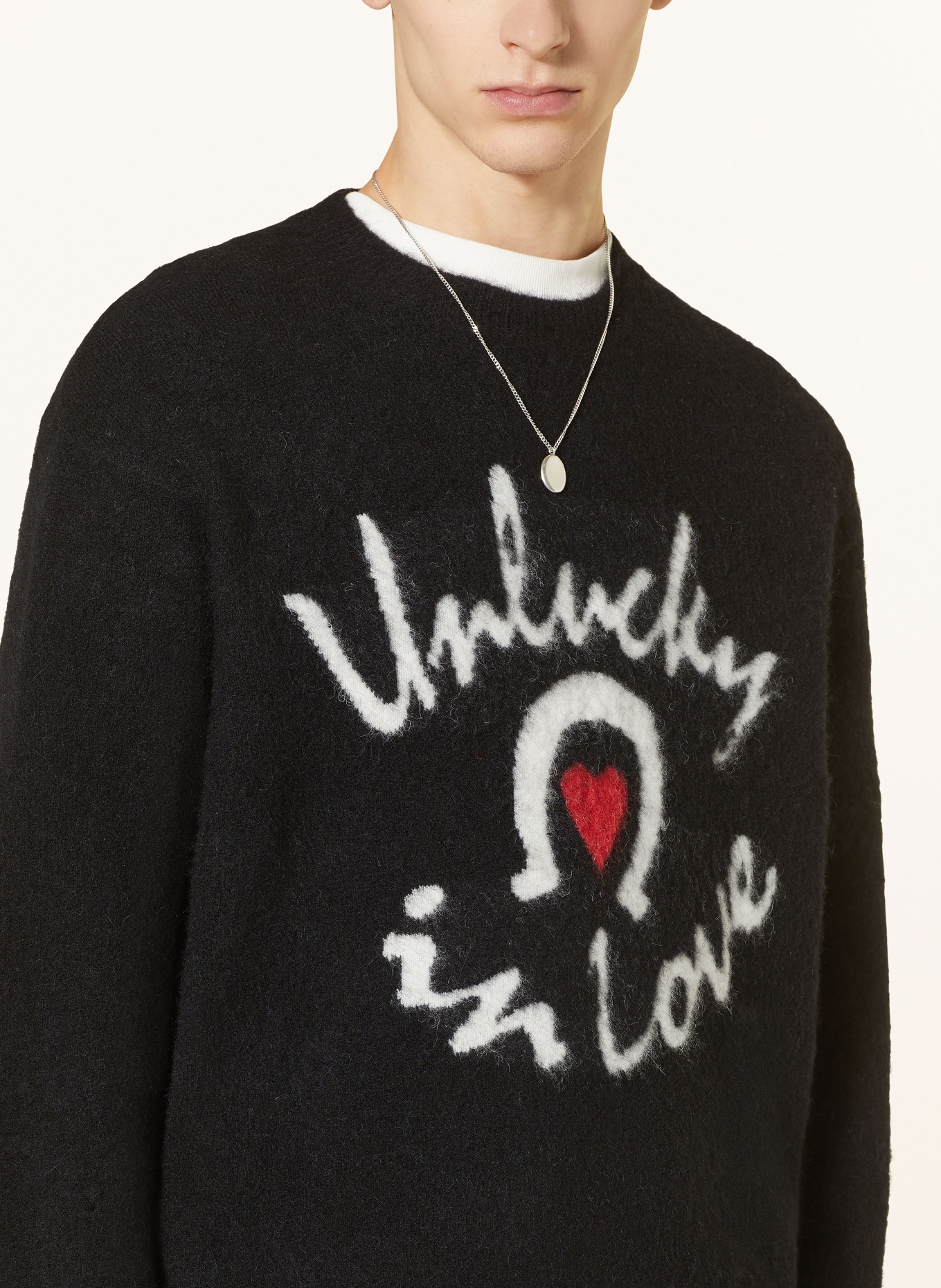 ALLSAINTS Sweater LUCKY LOVE with alpaca, Color: BLACK (Image 4)