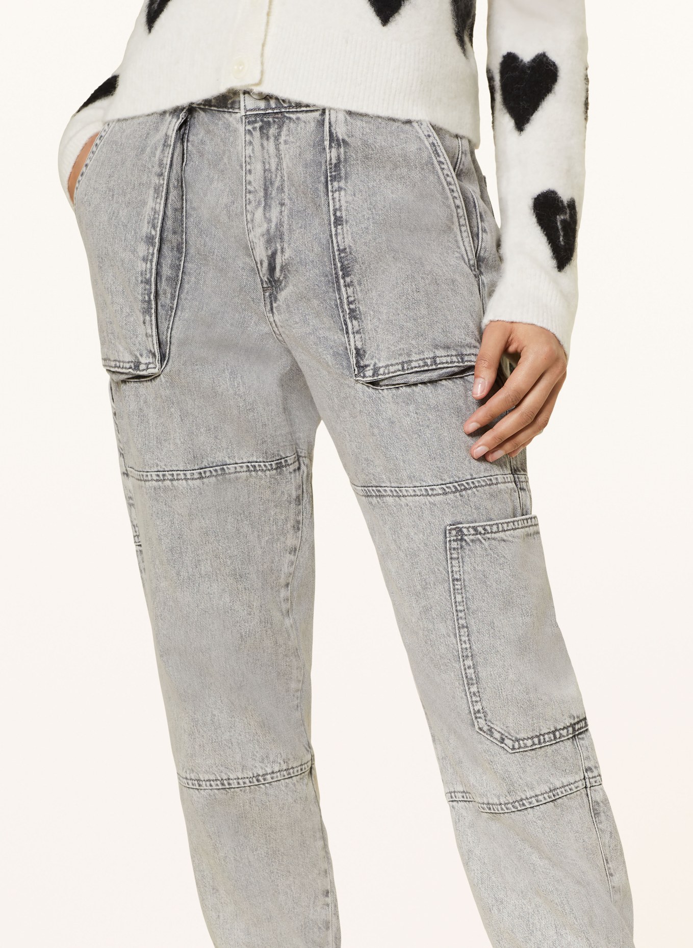ALLSAINTS 7/8 jeans MILA, Color: 755 Washed Grey (Image 5)