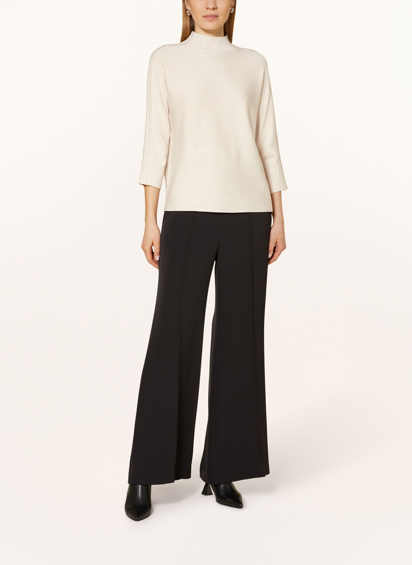 comma Pullover mit 3/4-Arm: CREME