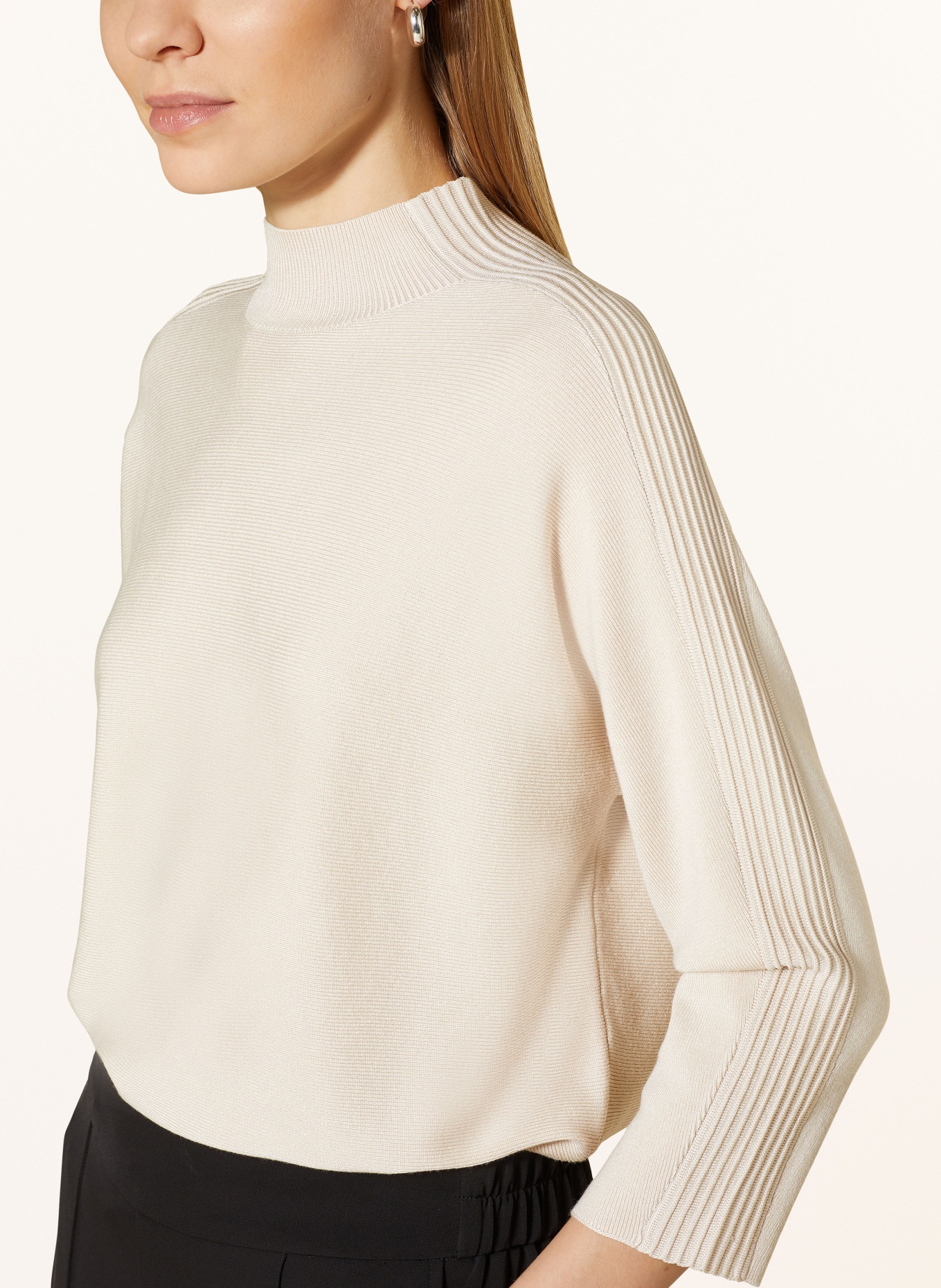 comma Pullover mit 3/4-Arm: CREME