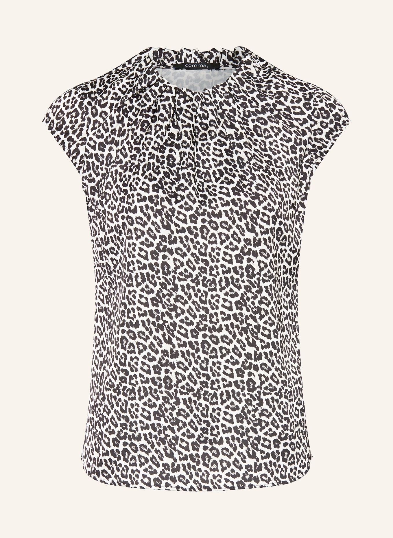 comma Blouse top: CREAM / LIGHT YELLOW / BLACK