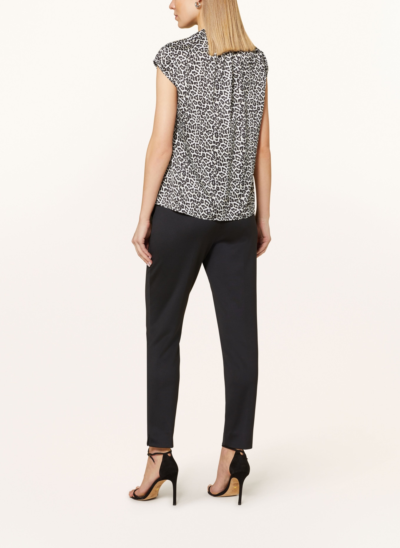 comma Blouse top: CREAM / LIGHT YELLOW / BLACK