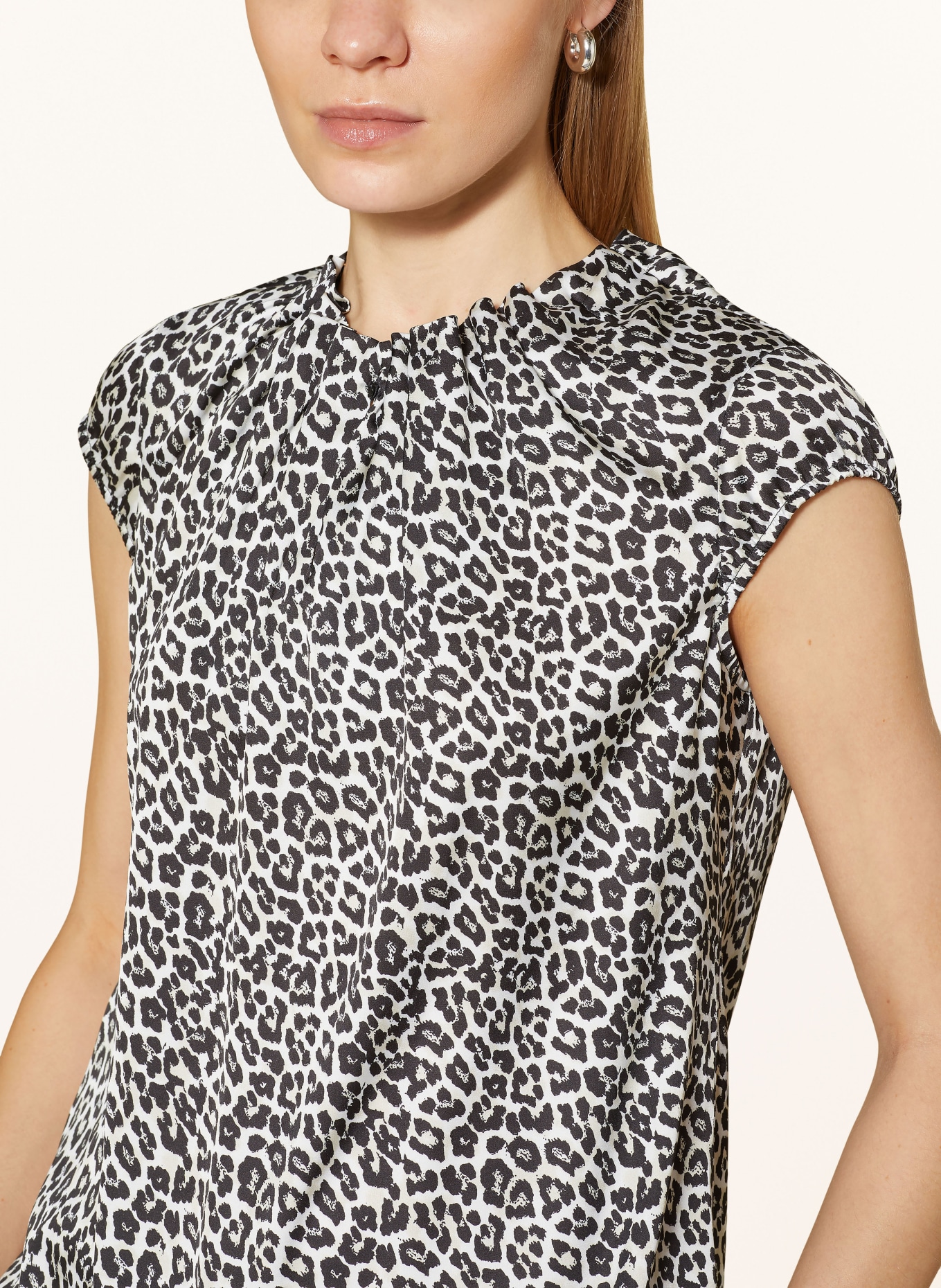 comma Blouse top: CREAM / LIGHT YELLOW / BLACK