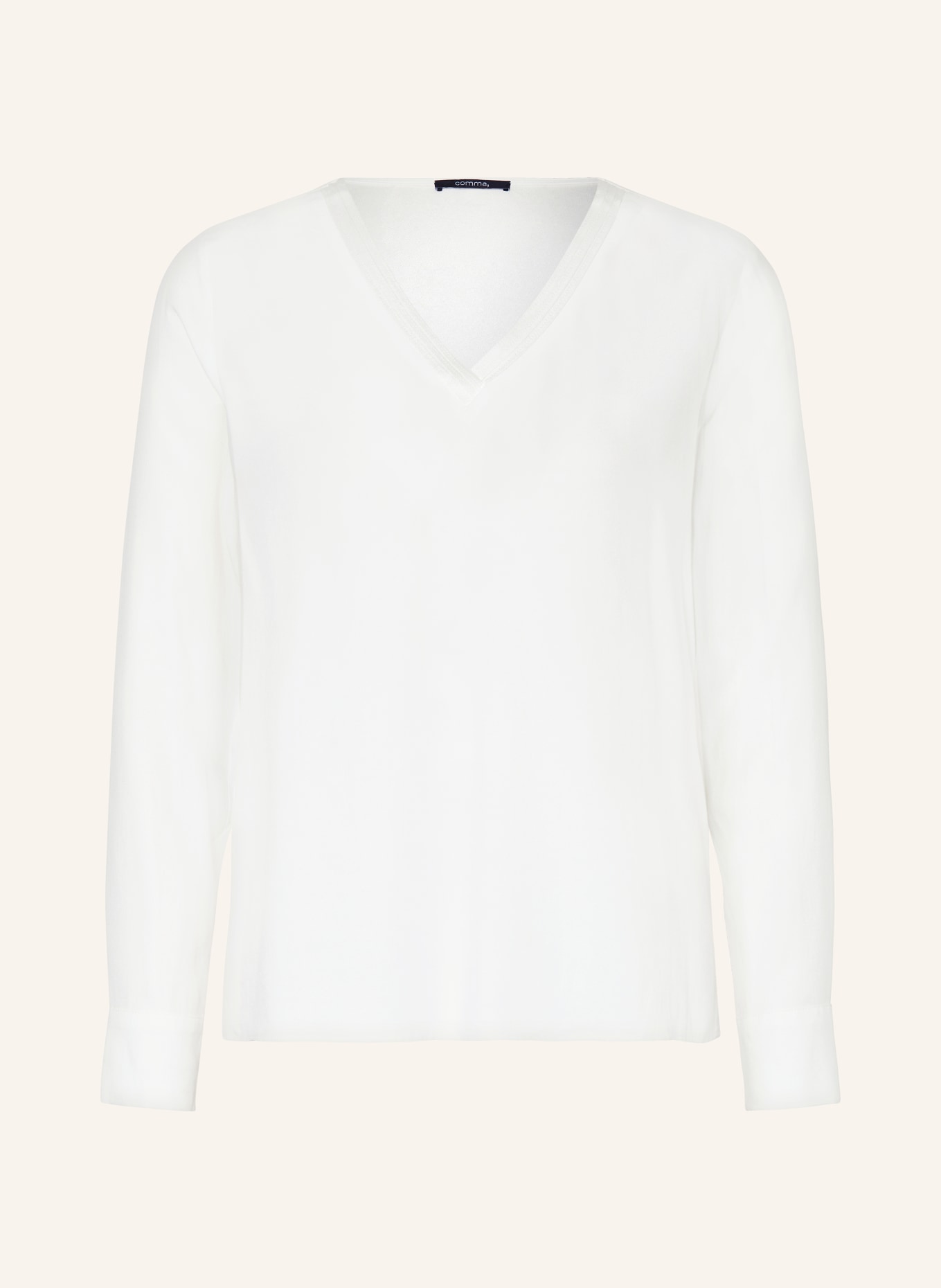 comma Blusenshirt, Farbe: CREME (Bild 1)