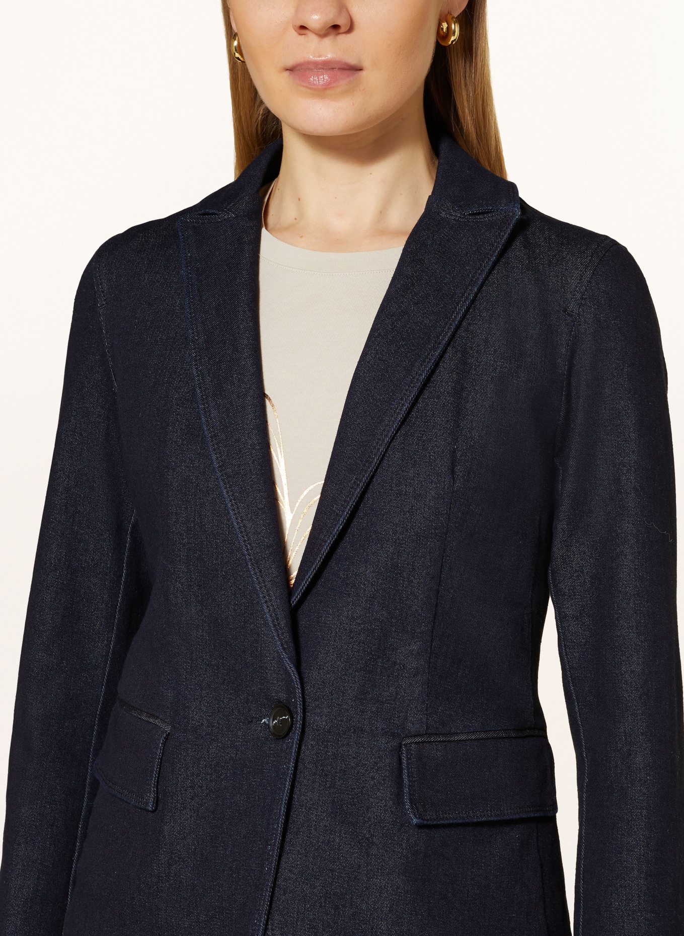 comma Denim blazer, Color: DARK BLUE (Image 4)