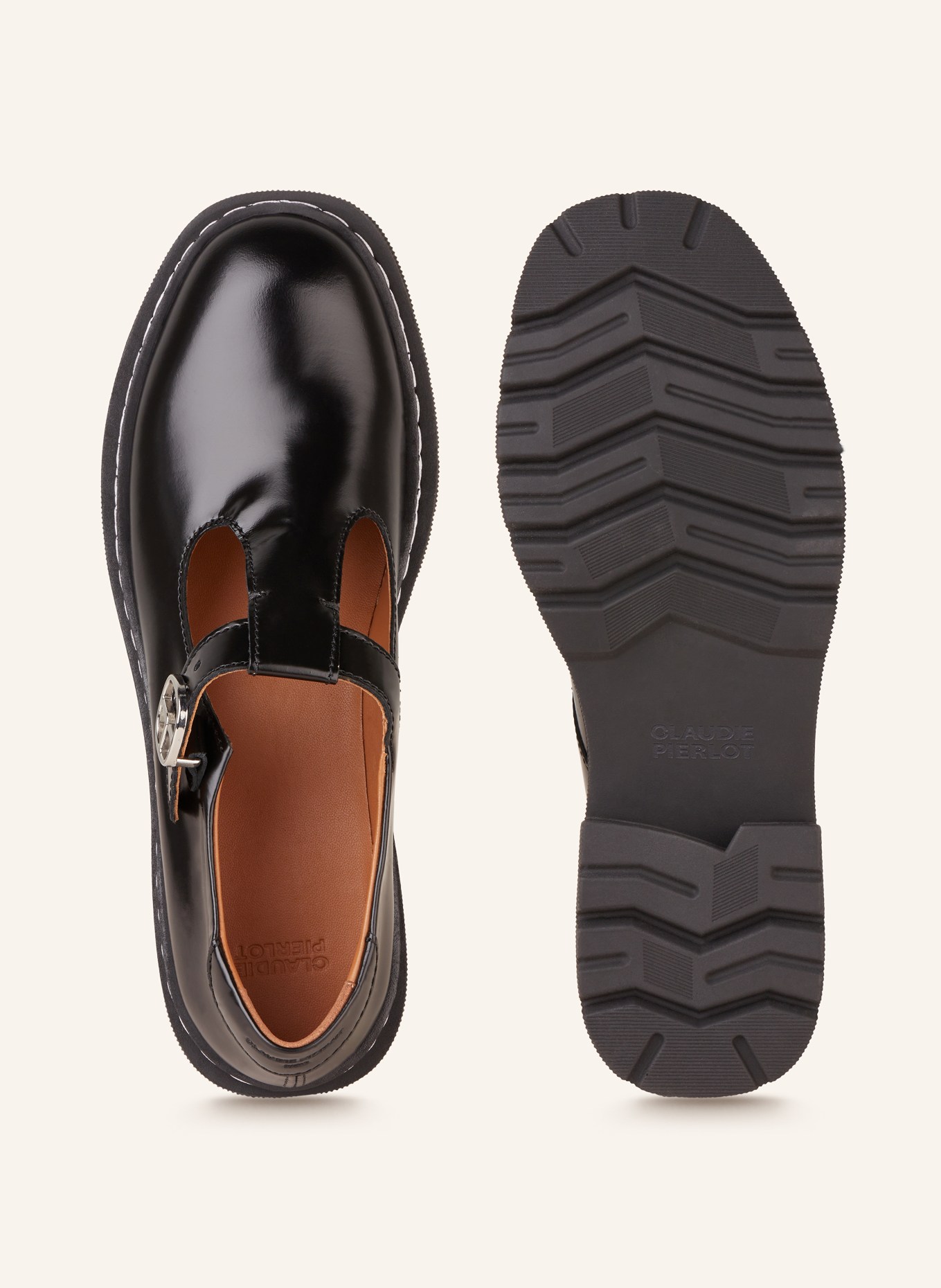 CLAUDIE PIERLOT Pantofle, Kolor: CZARNY (Obrazek 5)