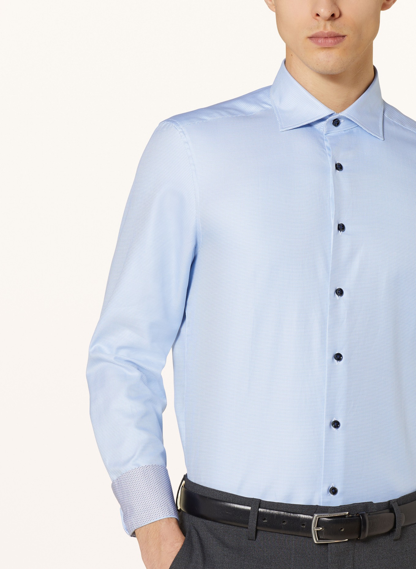 Stenströms Shirt slimline fit, Color: LIGHT BLUE/ WHITE (Image 4)