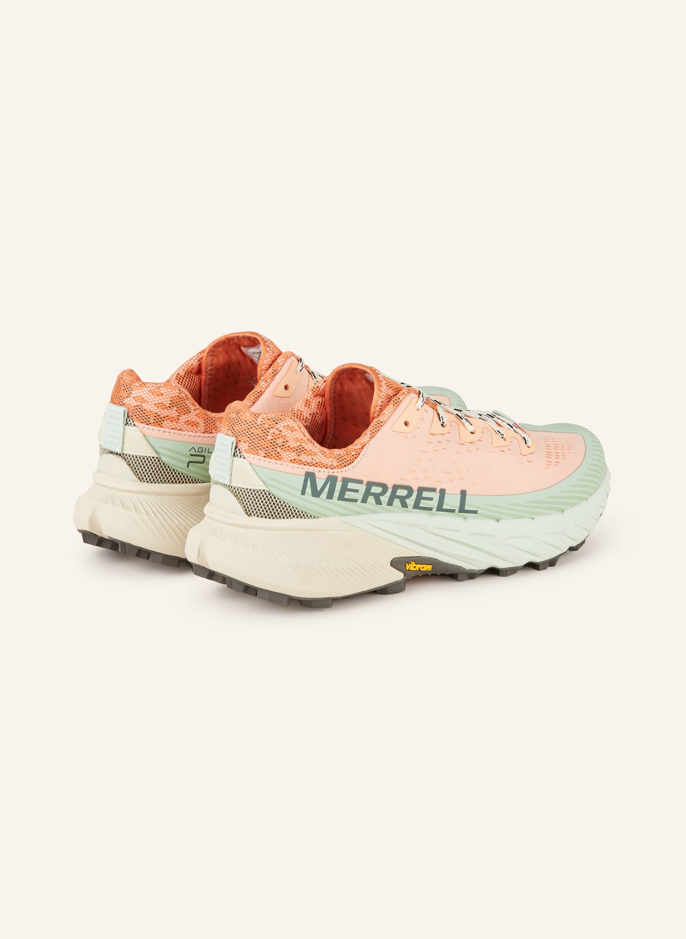 MERRELL Trail running shoes AGILITY PEAK 5, Color: SALMON/ MINT (Image 2)