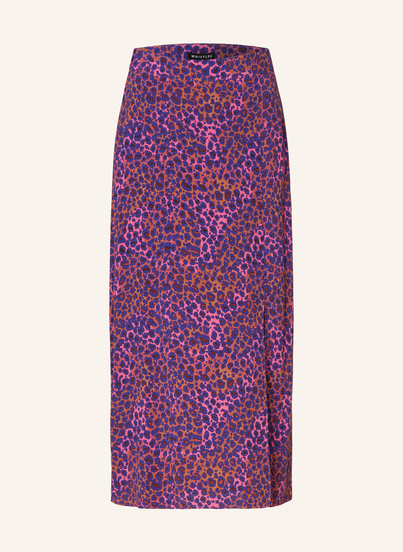 WHISTLES Skirt, Color: DARK PURPLE/ PINK/ BROWN (Image 1)