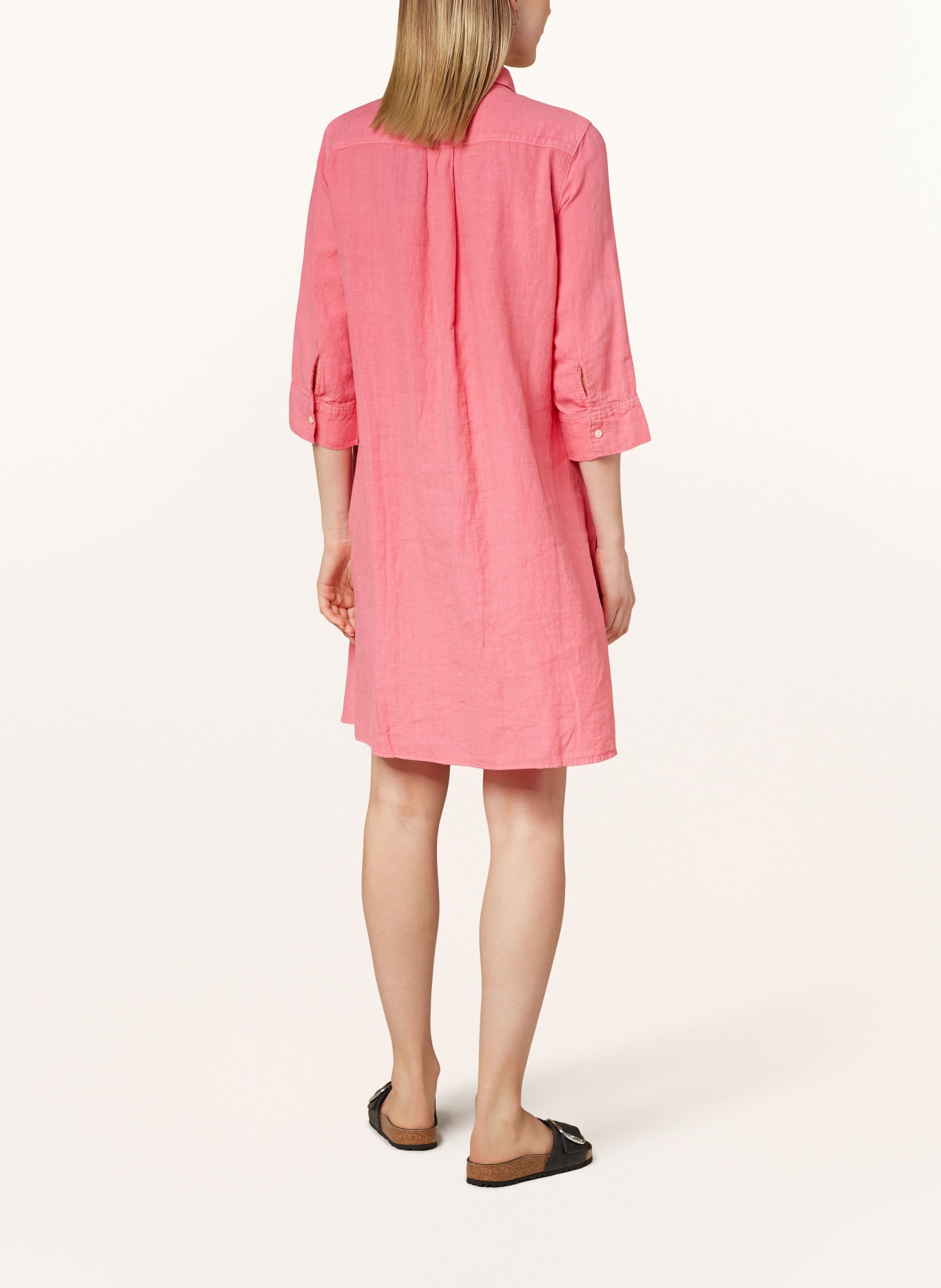 Marc O'Polo Linen dress with 3/4 sleeves, Color: PINK (Image 3)