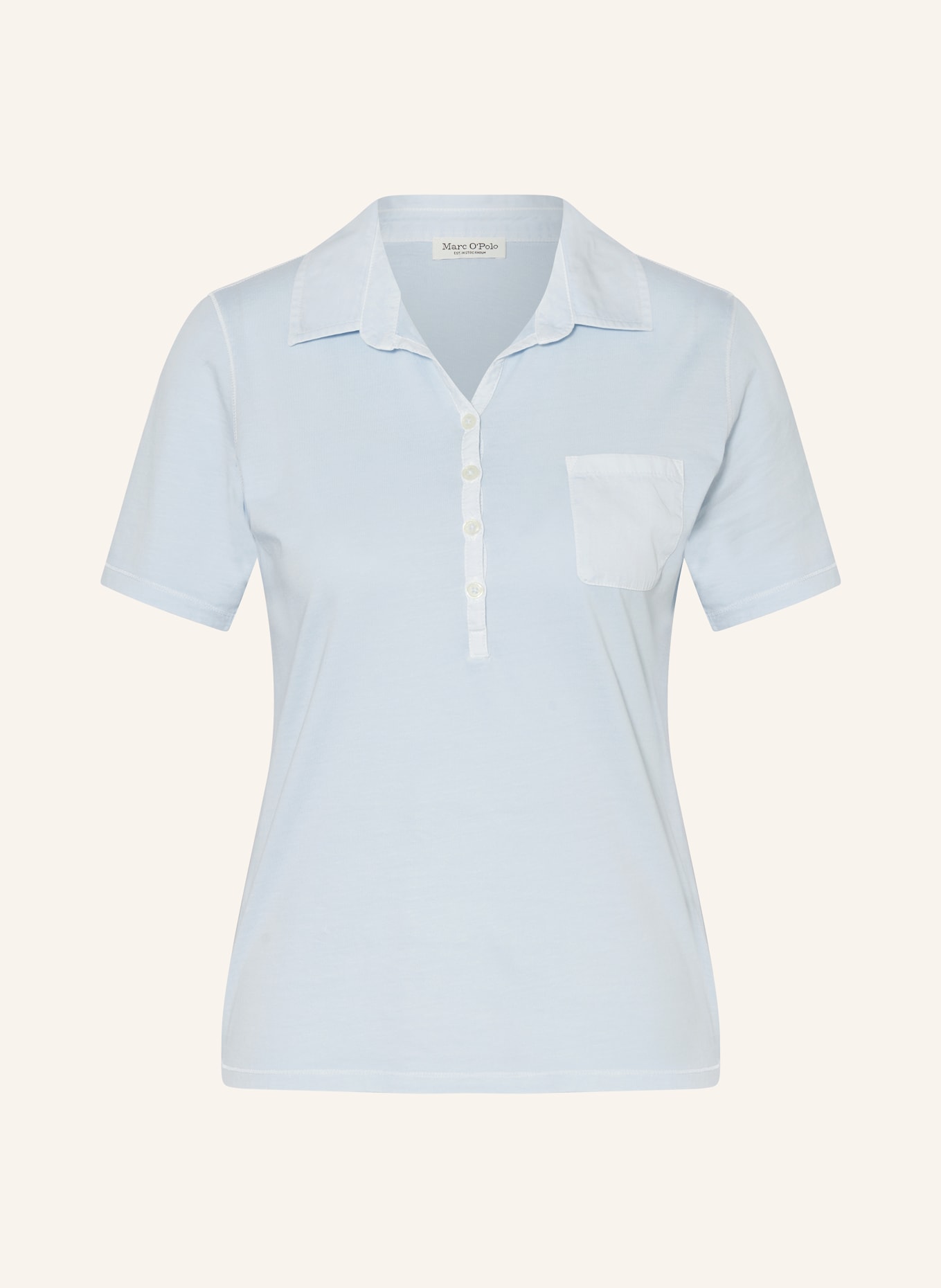 Marc O'Polo Jersey-Poloshirt, Farbe: HELLBLAU (Bild 1)