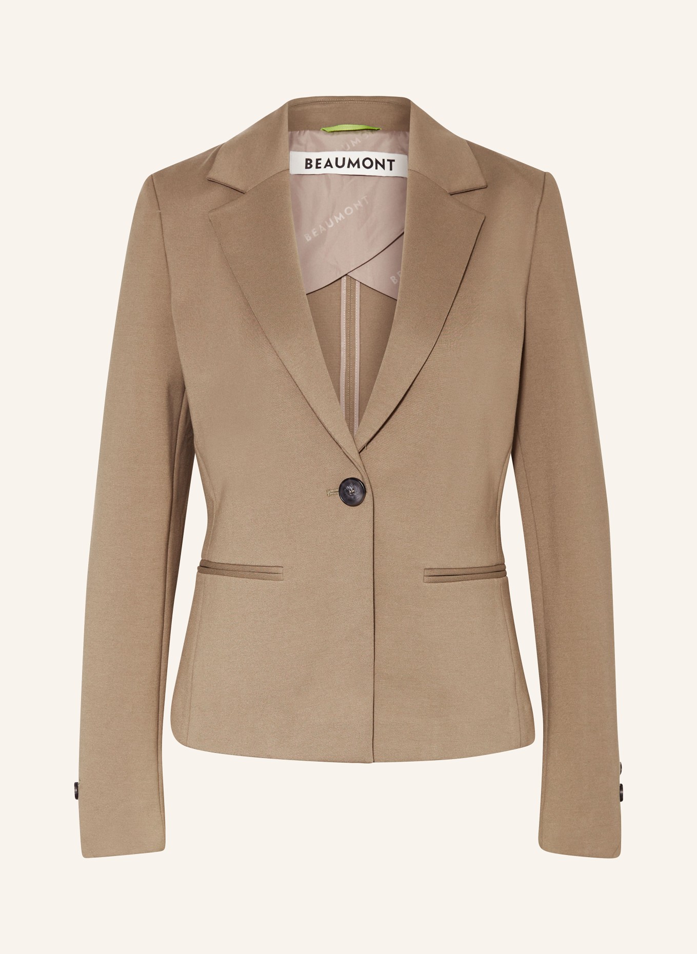 BEAUMONT Jersey blazer PETIT, Color: BEIGE (Image 1)