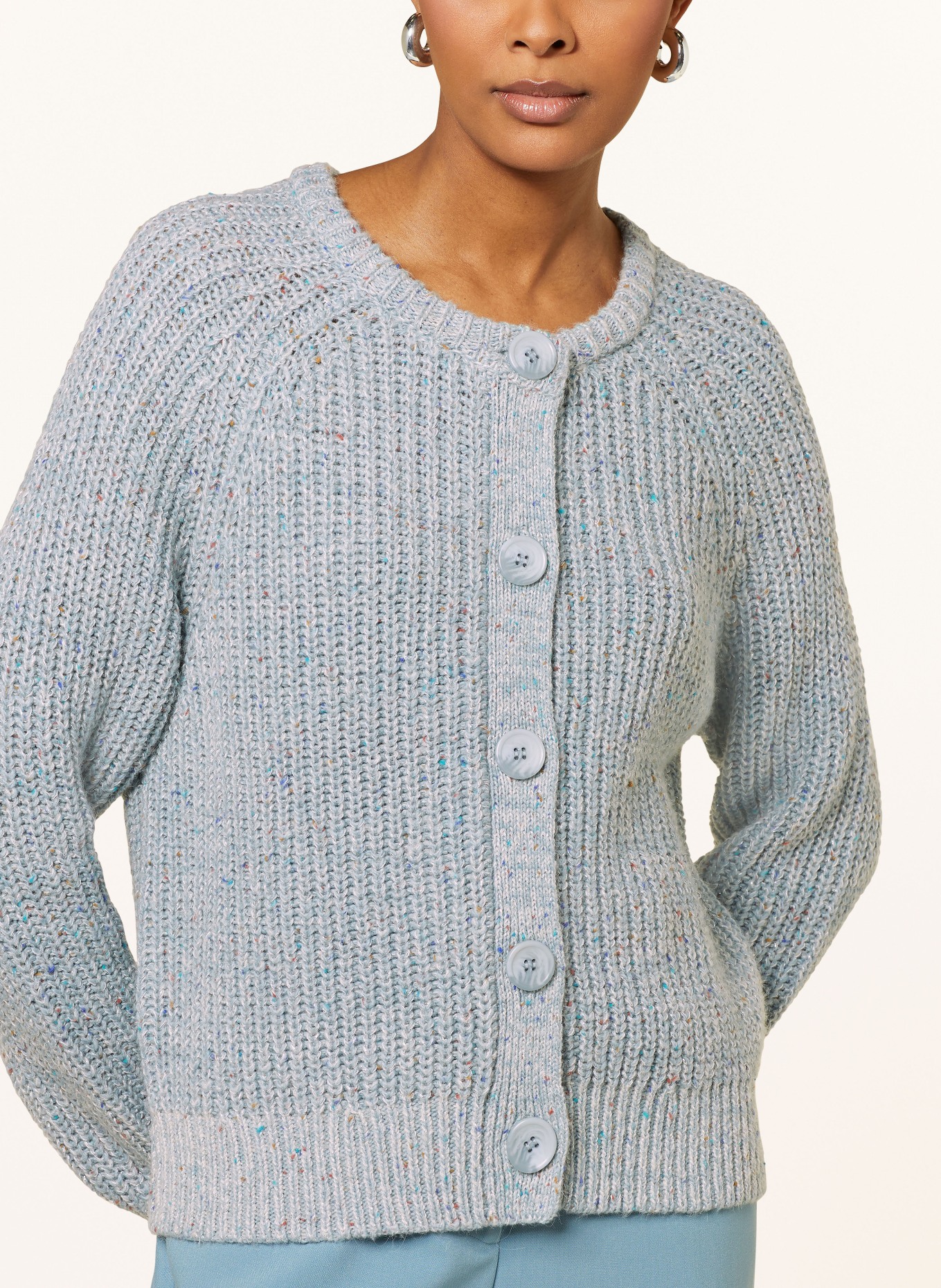 Blue glitter cardigan hot sale
