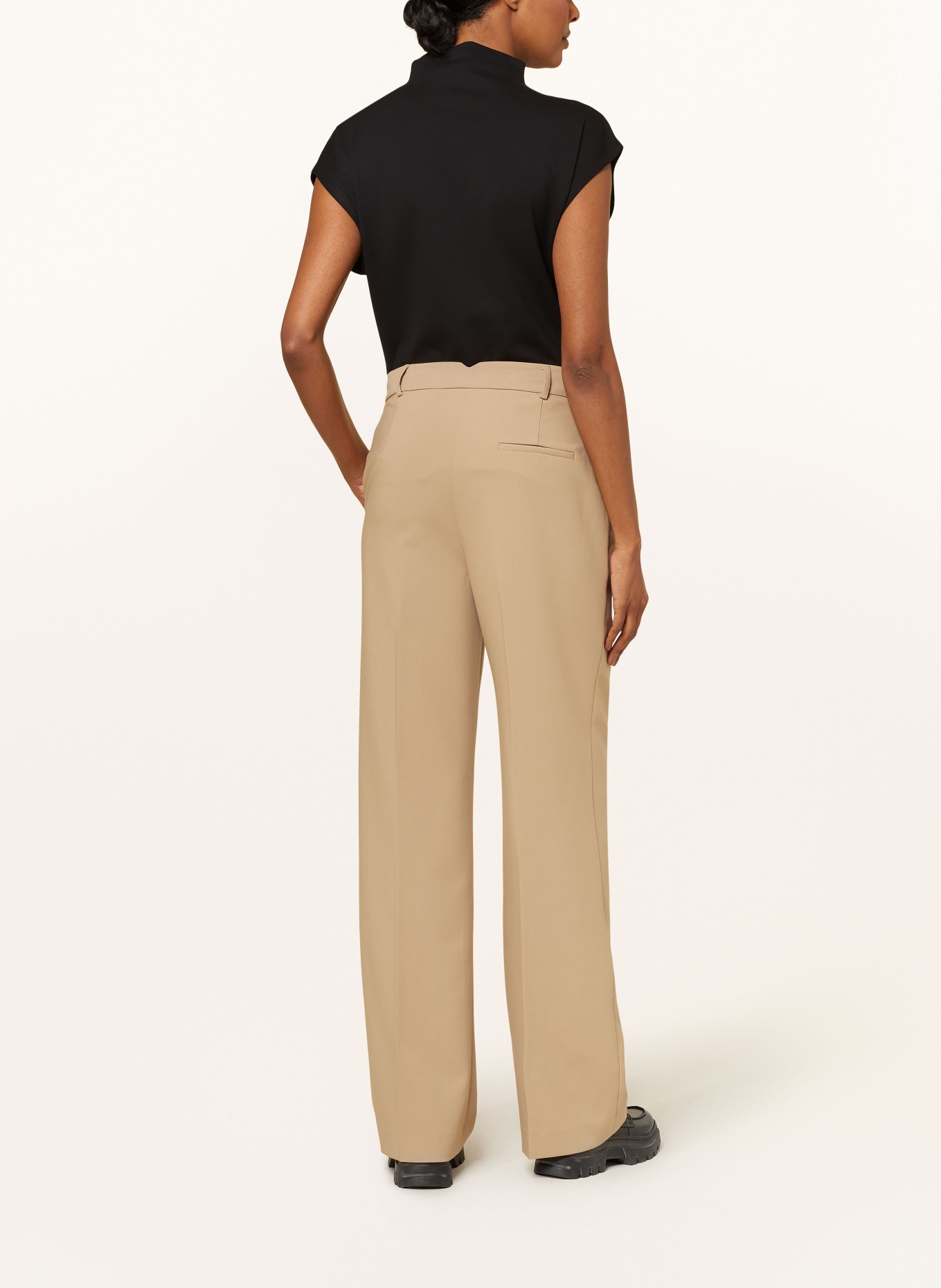 BEAUMONT Wide leg trousers JANE, Color: CAMEL (Image 3)