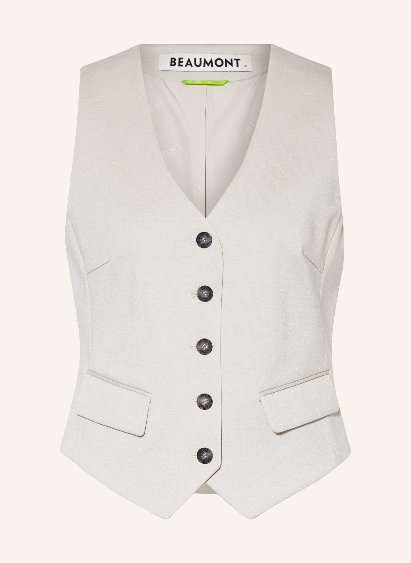 BEAUMONT Jersey vest ESTELLE, Color: LIGHT GRAY (Image 1)