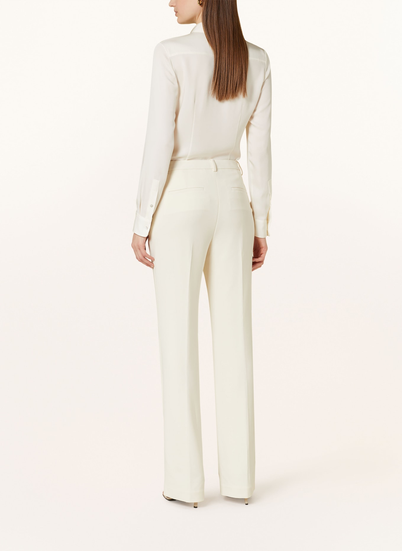 Theory Wide leg trousers, Color: CREAM (Image 3)