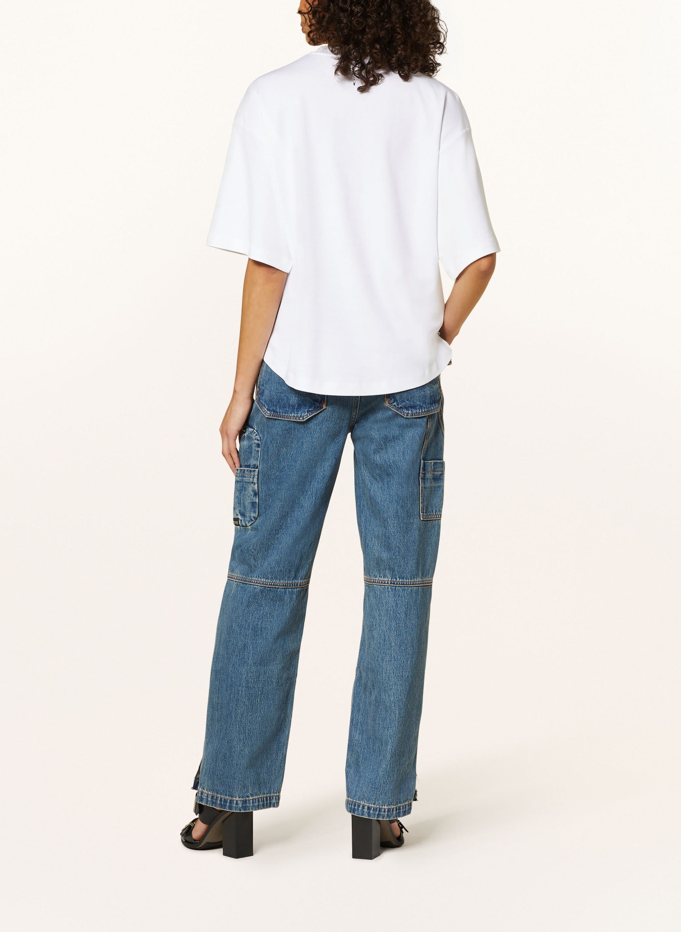 ALLSAINTS Oversized shirt AMELIE, Color: WHITE (Image 3)