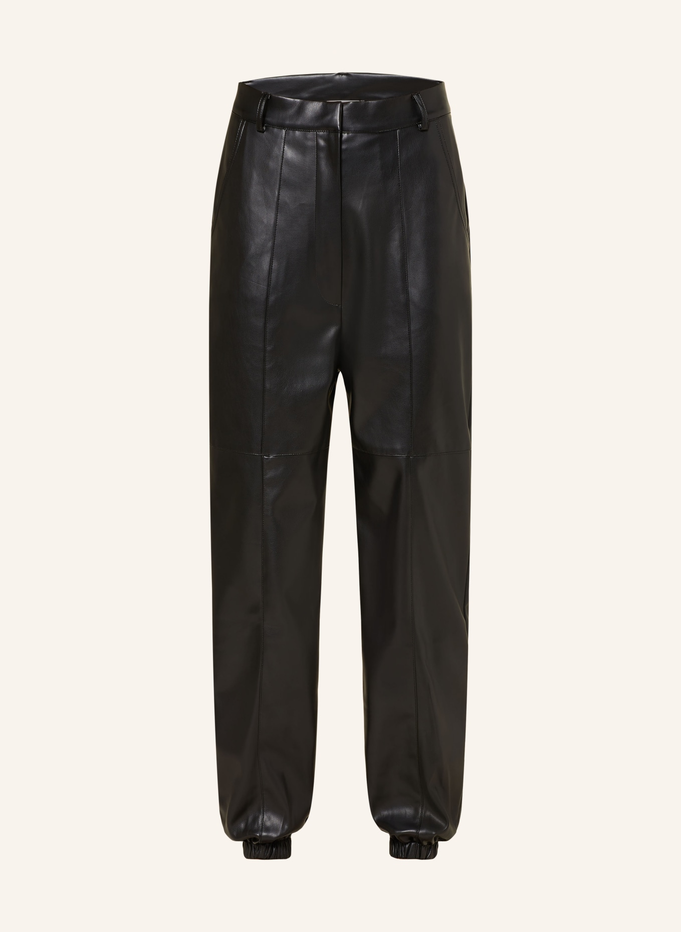 OH APRIL Trousers LONA in leather look, Color: BLACK (Image 1)