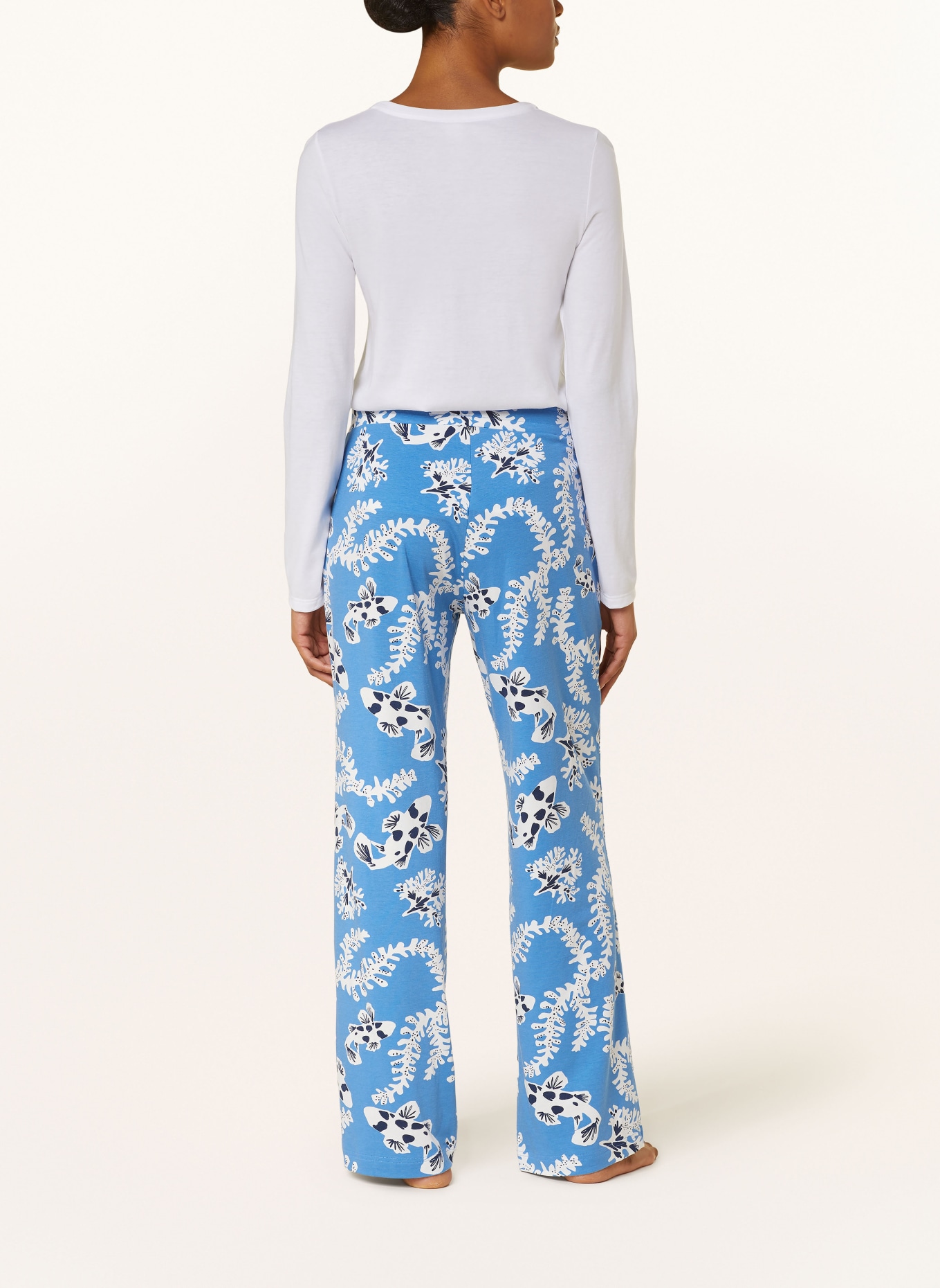 mey Pajama pants LOLI series, Color: BLUE/ WHITE/ DARK BLUE (Image 3)