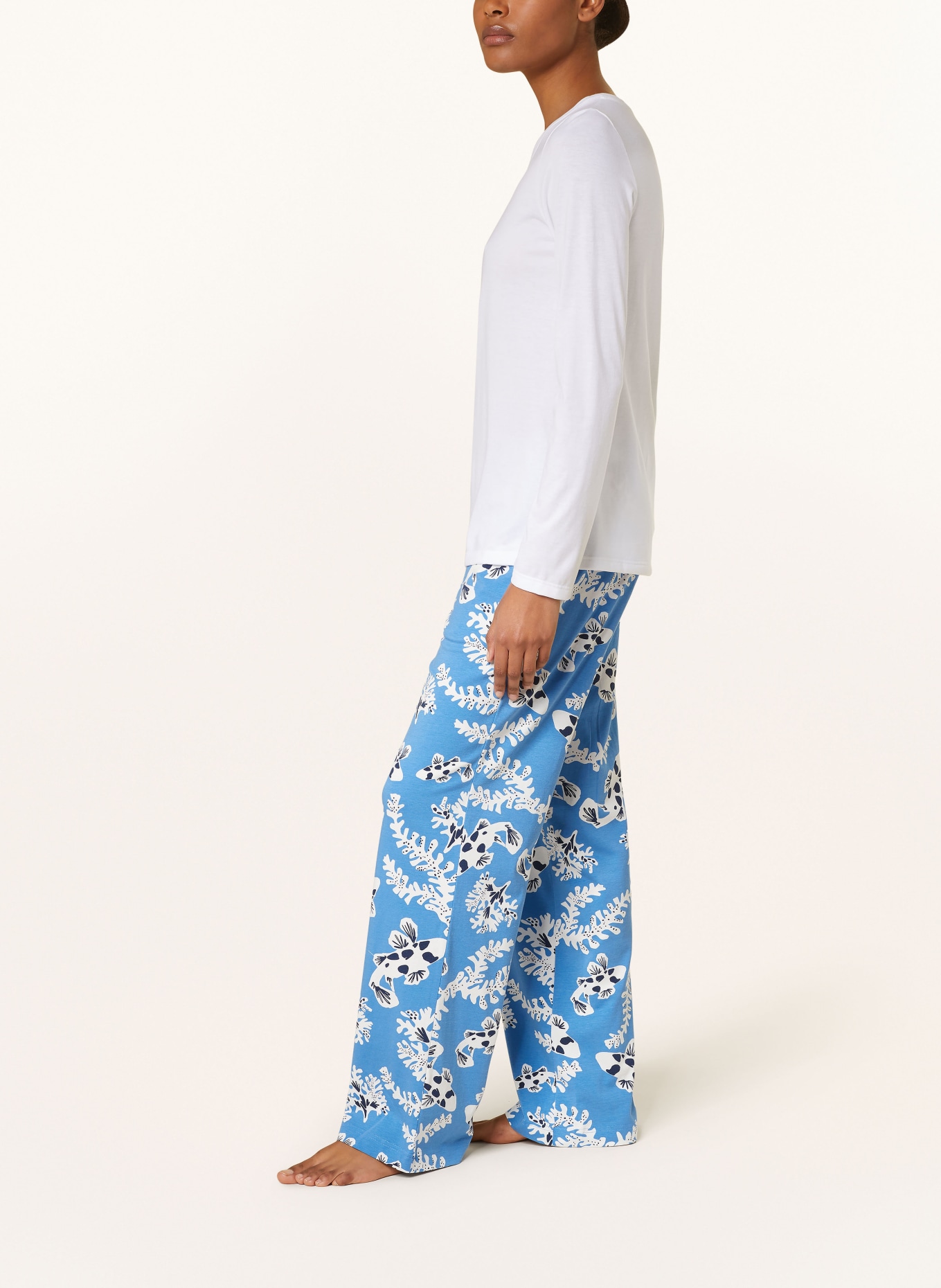 mey Pajama pants LOLI series, Color: BLUE/ WHITE/ DARK BLUE (Image 4)