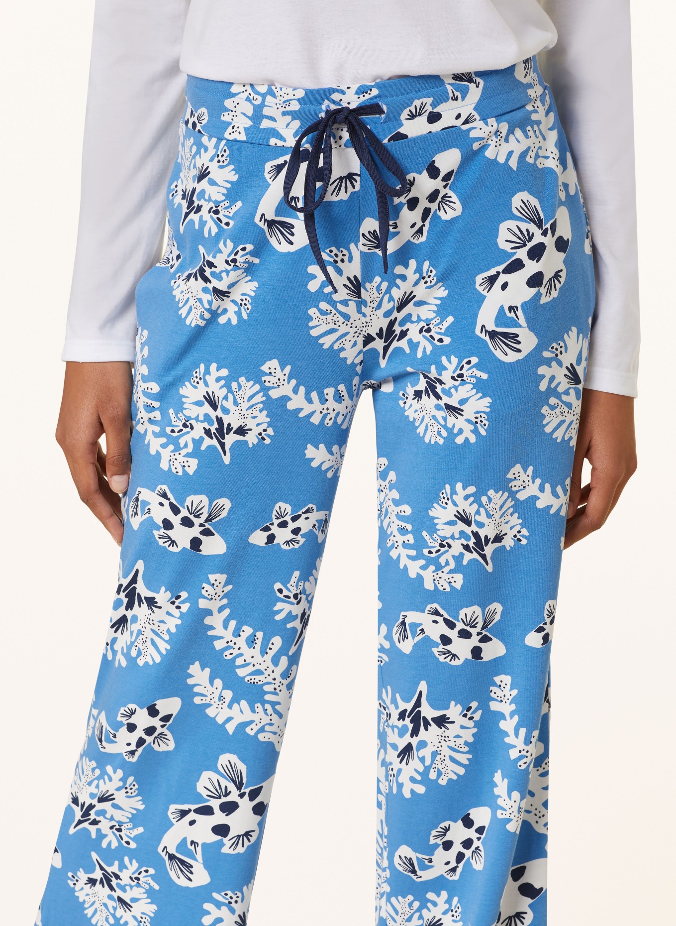 mey Pajama pants LOLI series, Color: BLUE/ WHITE/ DARK BLUE (Image 5)