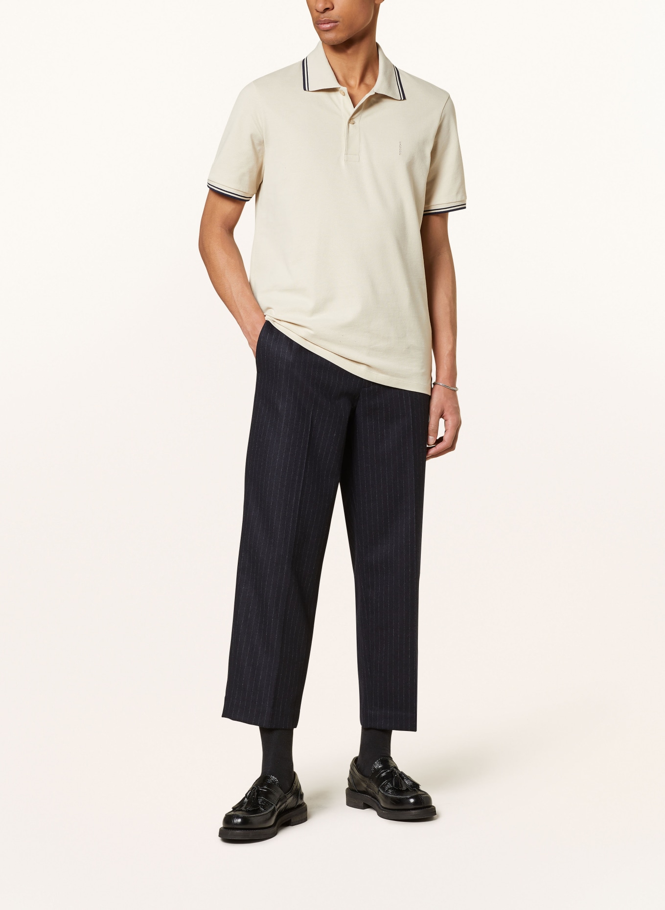 SANDRO Piqué-Poloshirt Slim Fit, Farbe: BEIGE (Bild 2)