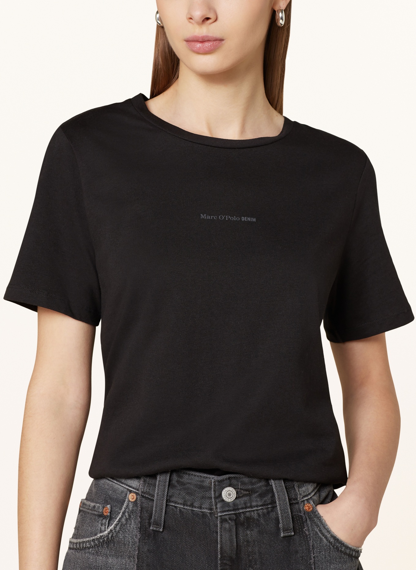 Marc O'Polo DENIM T-shirt, Color: BLACK (Image 4)