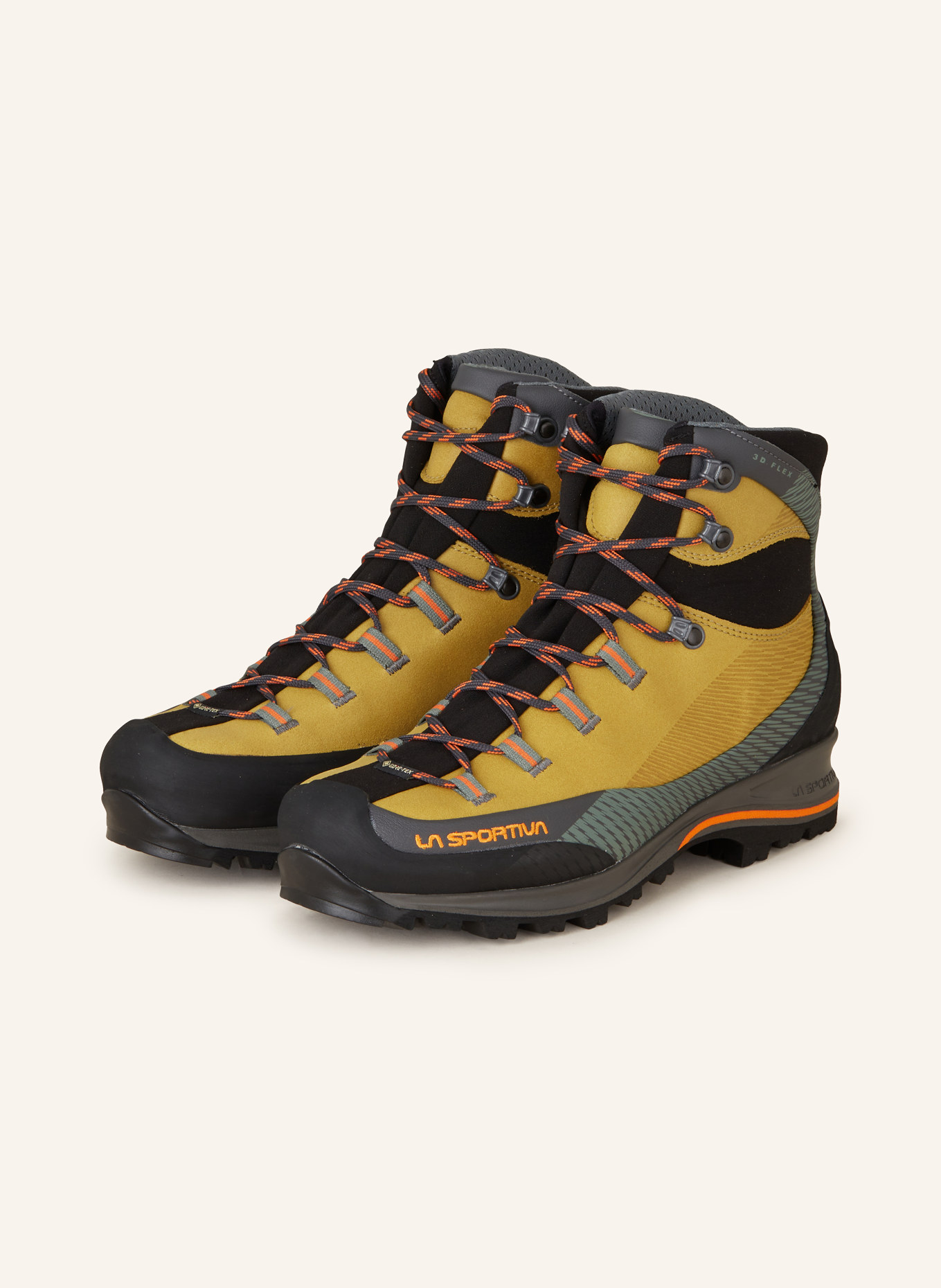 LA SPORTIVA Trekking shoes TRANGO TRK LEATHER GTX, Color: LIGHT BROWN/ BLACK (Image 1)