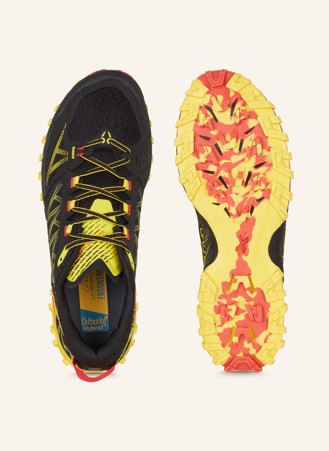 LA SPORTIVA Trailrunning-Schuhe BUSHIDO III, Farbe: SCHWARZ/ GELB/ ROT (Bild 5)