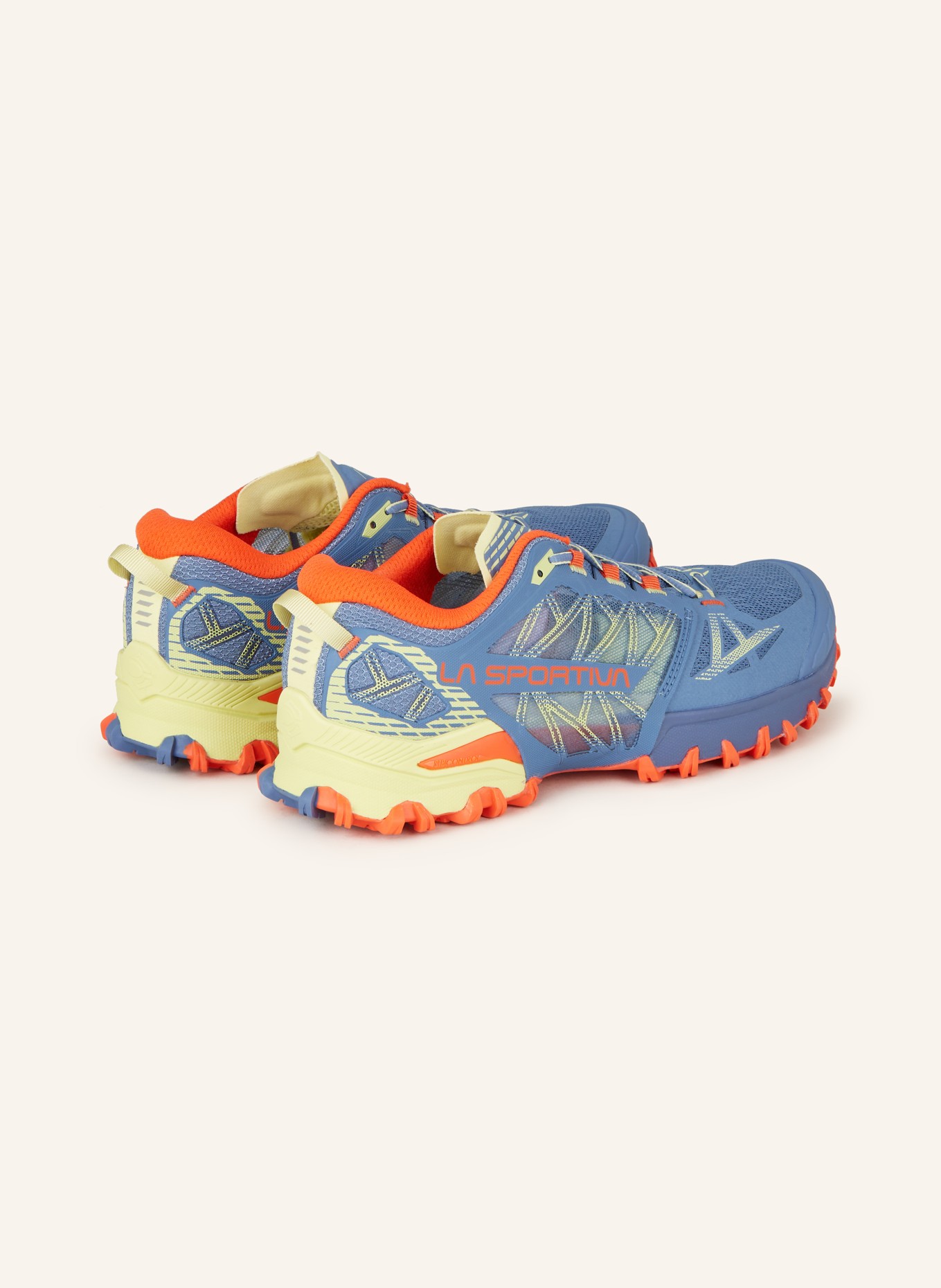 LA SPORTIVA Trail running shoes BUSHIDO III, Color: BLUE GRAY/ DARK ORANGE/ YELLOW (Image 2)