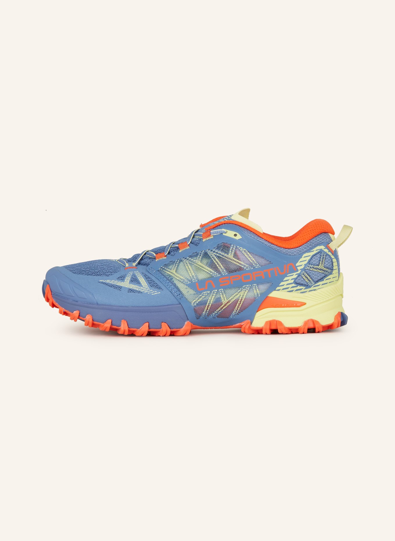 LA SPORTIVA Trailrunning-Schuhe BUSHIDO III, Farbe: BLAUGRAU/ DUNKELORANGE/ GELB (Bild 4)