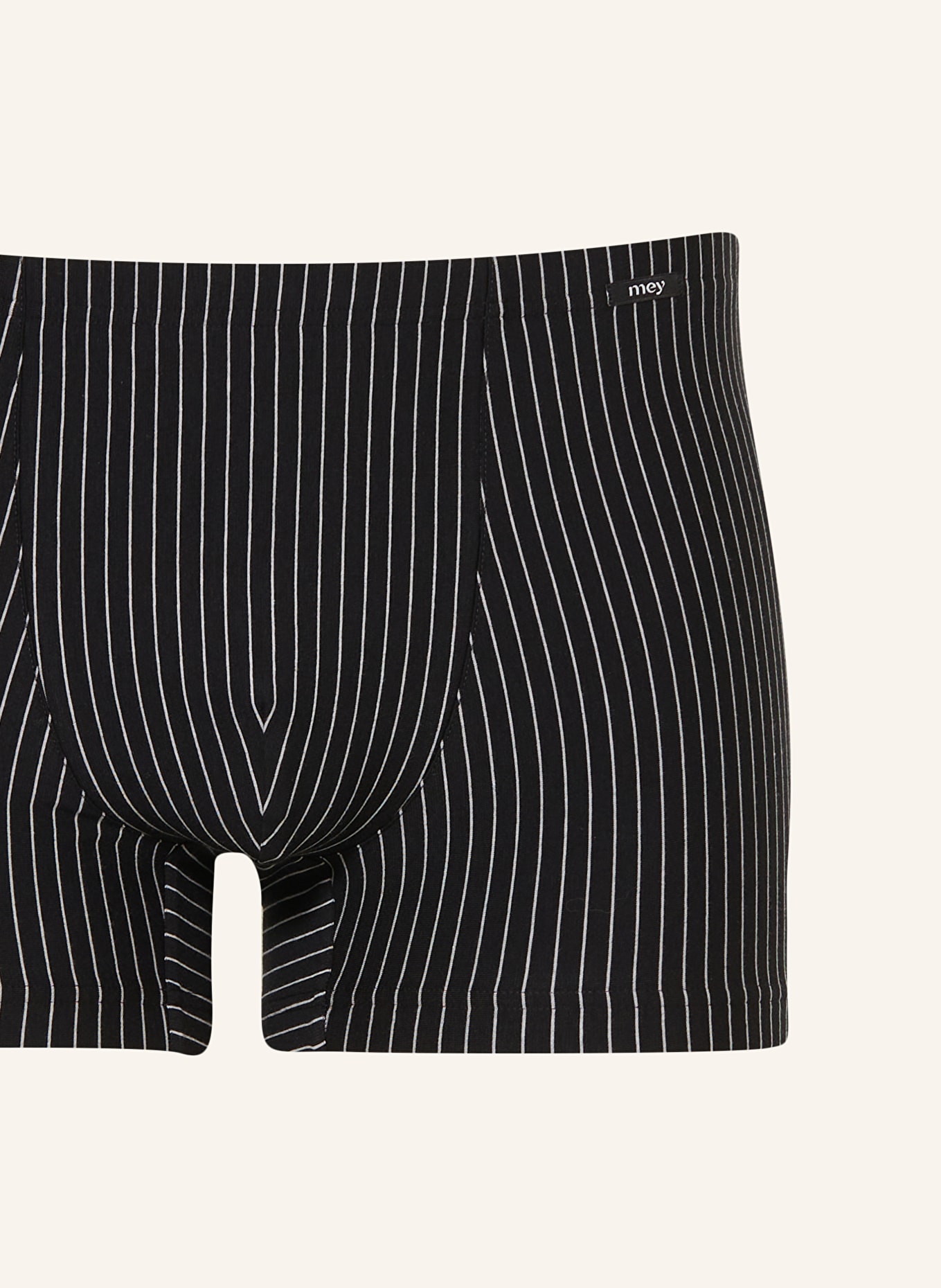 mey Boxer shorts series BC STRIPES, Color: BLACK/ WHITE (Image 3)