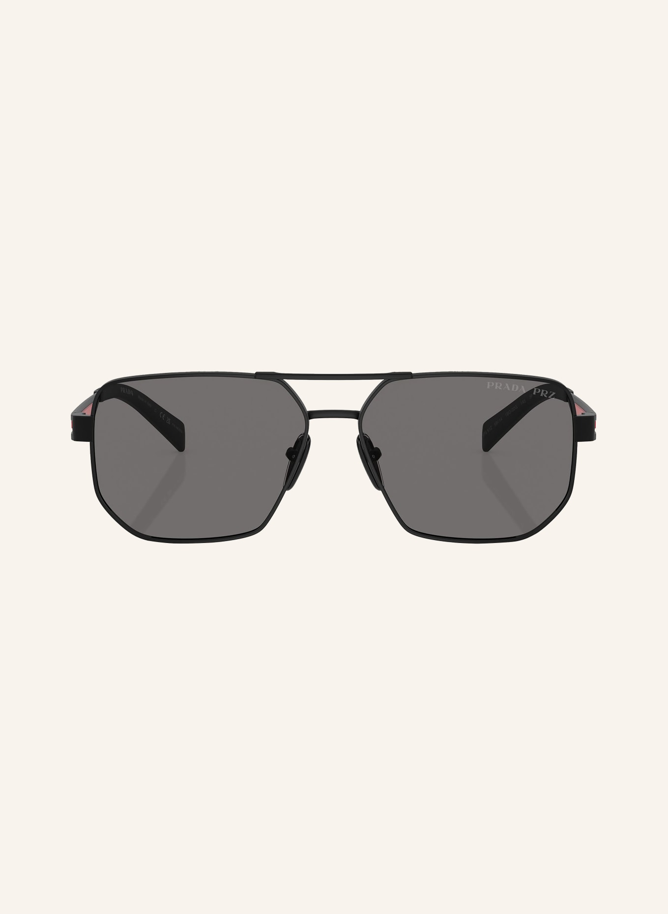 PRADA LINEA ROSSA Sunglasses PS 51ZS, Color: 1BO02G - BLACK/ DARK GRAY (Image 2)