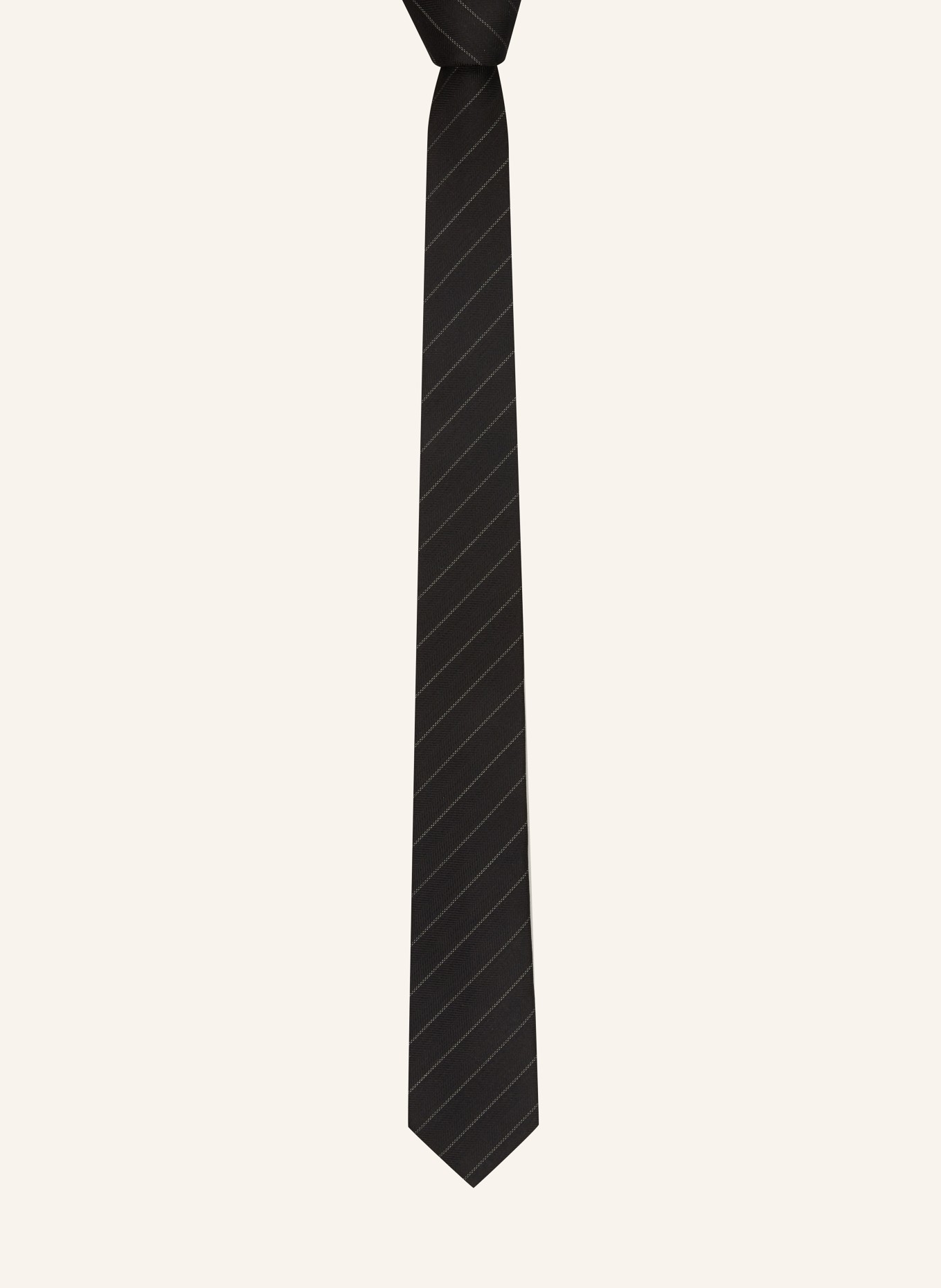 SAINT LAURENT Krawatte, Farbe: SCHWARZ/ HELLGRAU (Bild 2)