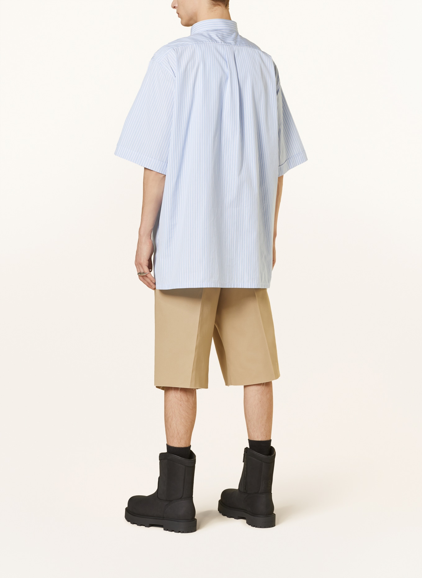 GIVENCHY Short sleeve shirt comfort fit, Color: LIGHT BLUE/ WHITE (Image 3)