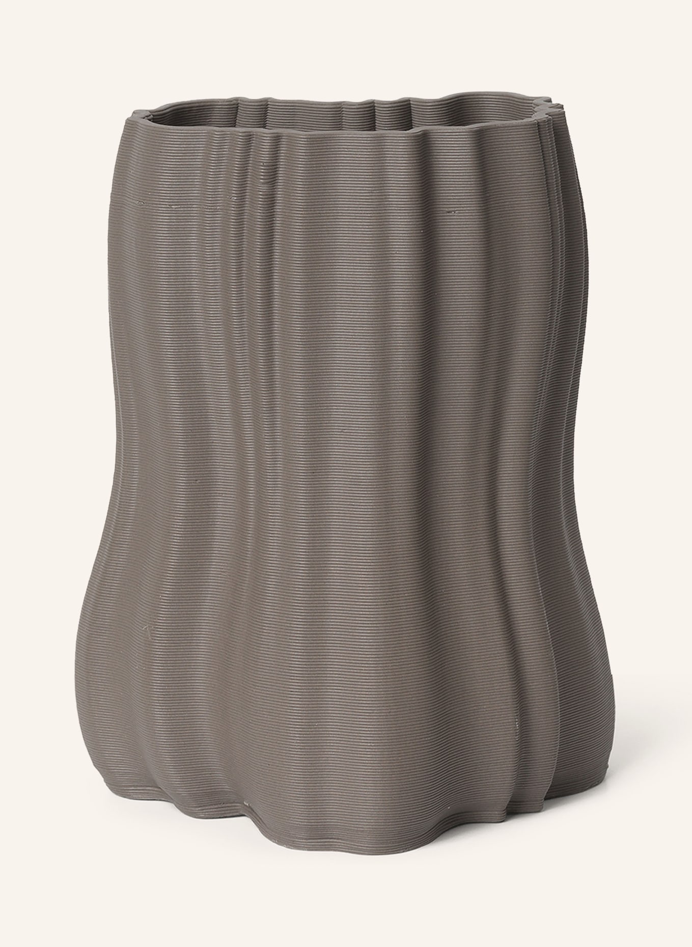 Ferm LIVING Vase MOIRE, Farbe: TAUPE (Bild 1)