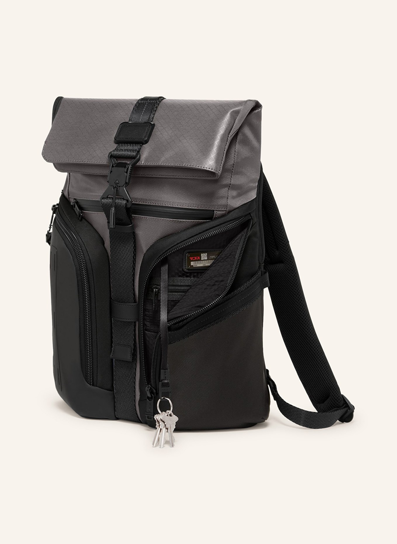 TUMI ALPHA BRAVO backpack LOGISTICS FLAP LID BACKPACK, Color: GRAY (Image 4)