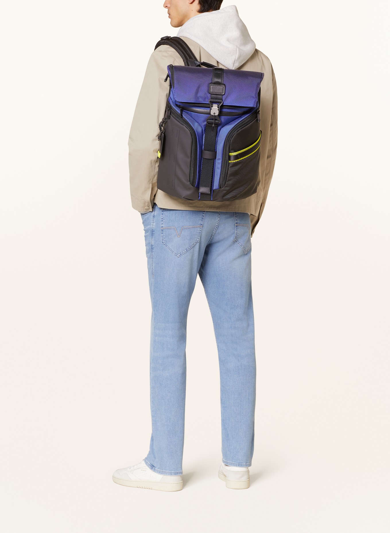 TUMI ALPHA BRAVO backpack LOGISTICS FLAP LID BACKPACK 23 l, Color: DARK BLUE/ BLUE (Image 9)